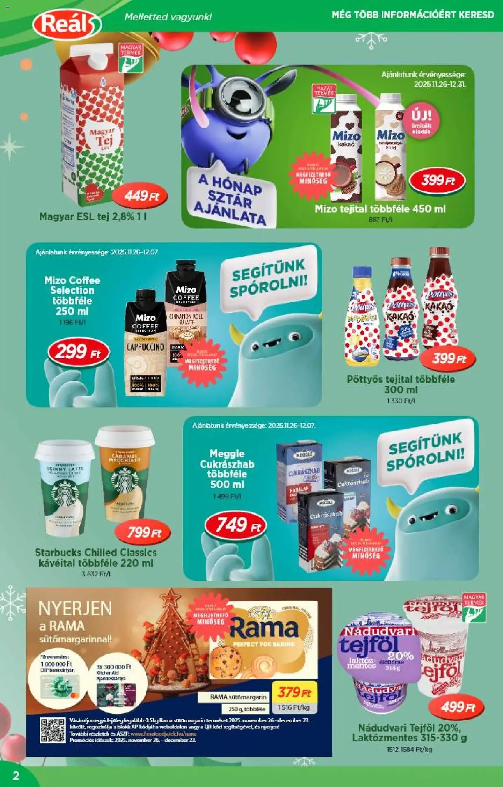 Reál Akciós újság - 2025.12.10. érvényes szórólap 2 oldal 20 oldalból