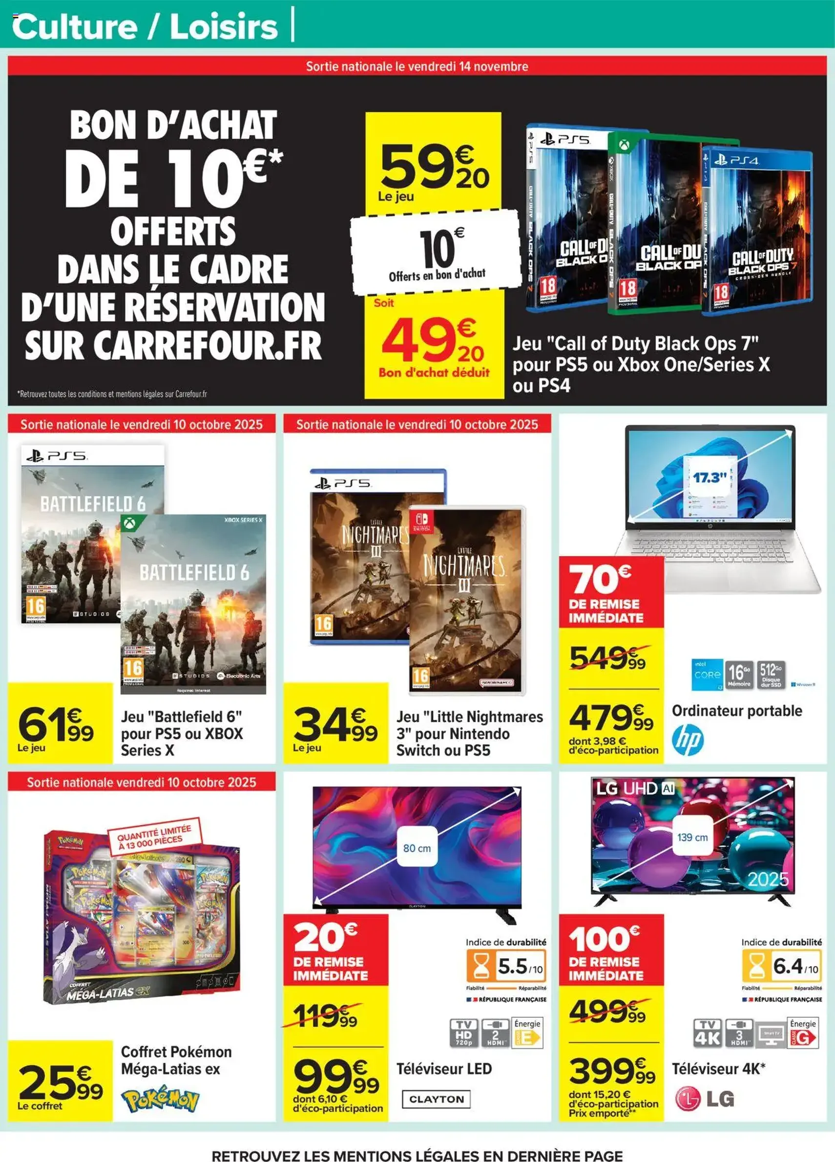 Carrefour catalogue semaine 41 - brochure valable à partir du 07/10/2025, page 54 sur 60 Carrefour catalogue semaine 41 - brochure valable à partir du 07/10/2025, page 54 sur 60