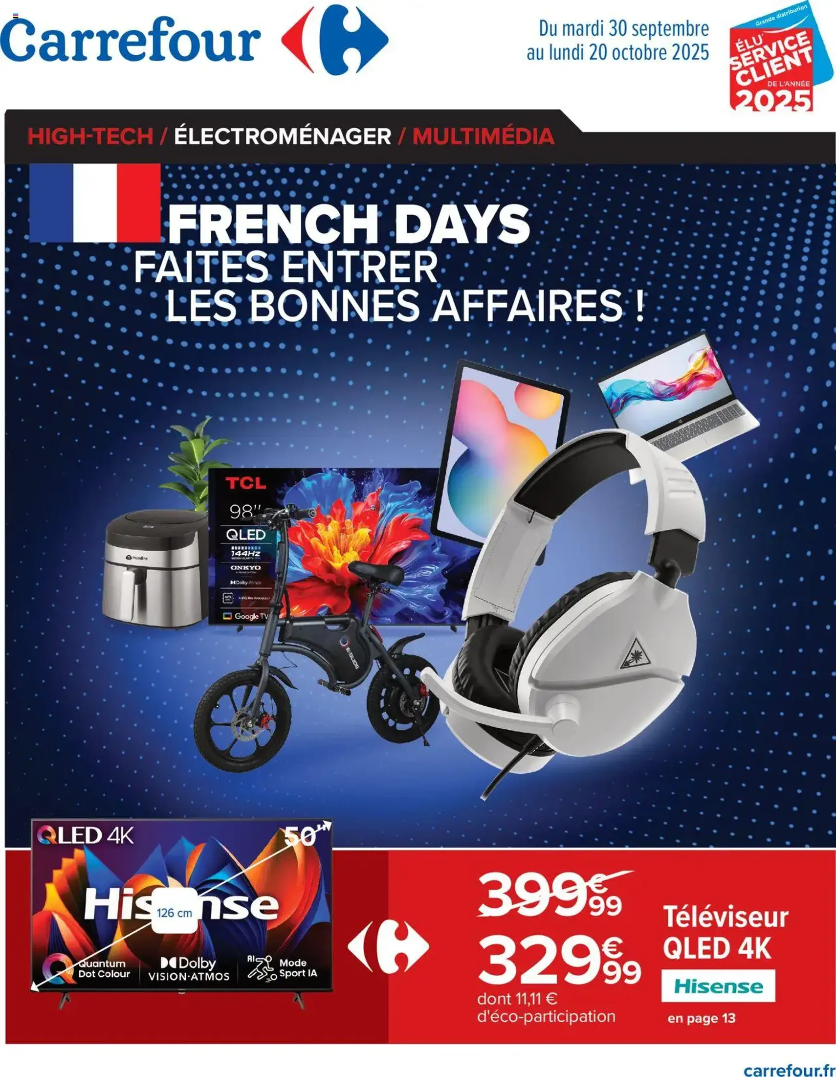Carrefour catalogue french days faites entrer les bonnes affaires ! - brochure valable à partir du 30/09/2025, page 1 sur 30