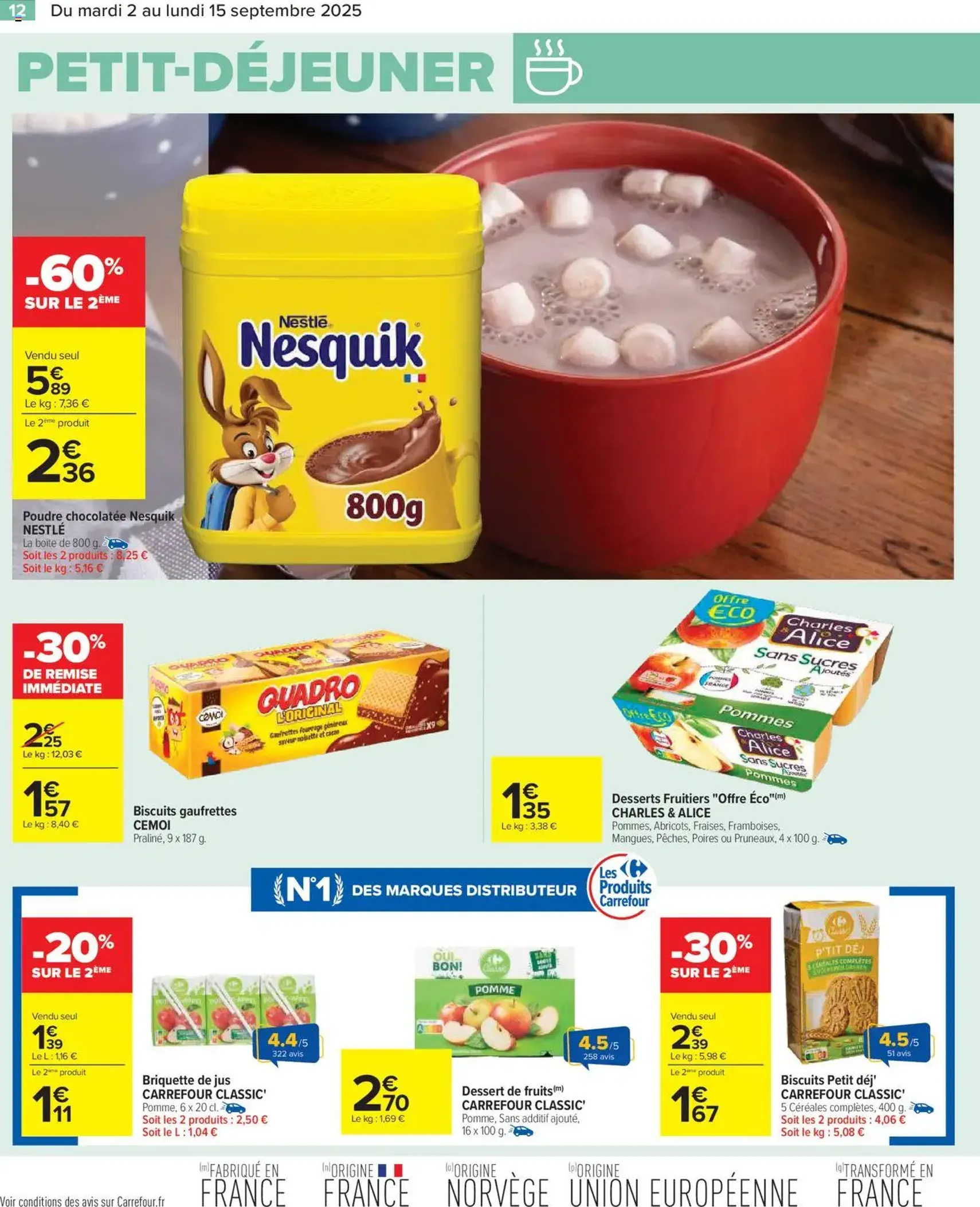 Carrefour catalogue semaine 36 - brochure valable à partir du 02/09/2025, page 14 sur 86 Carrefour catalogue semaine 36 - brochure valable à partir du 02/09/2025, page 14 sur 86