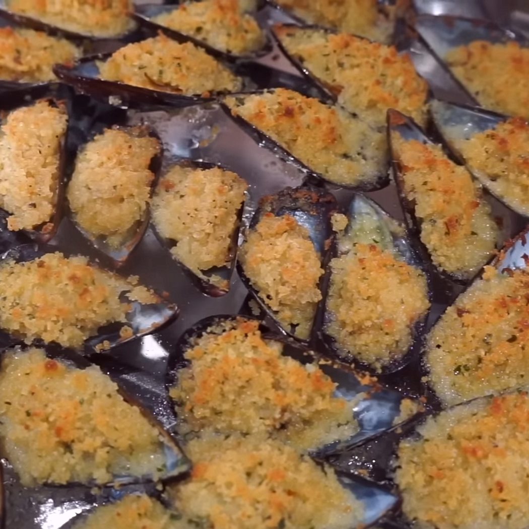 Cozze gratinate al forno