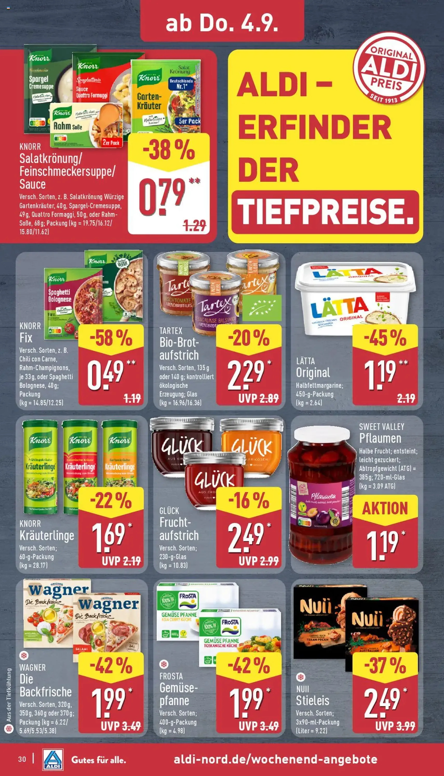 Aldi Prospekt - Gültiger Prospekt ab 01.09.2025, Seite 30 von insgesamt 43 Aldi Prospekt - Gültiger Prospekt ab 01.09.2025, Seite 30 von insgesamt 43