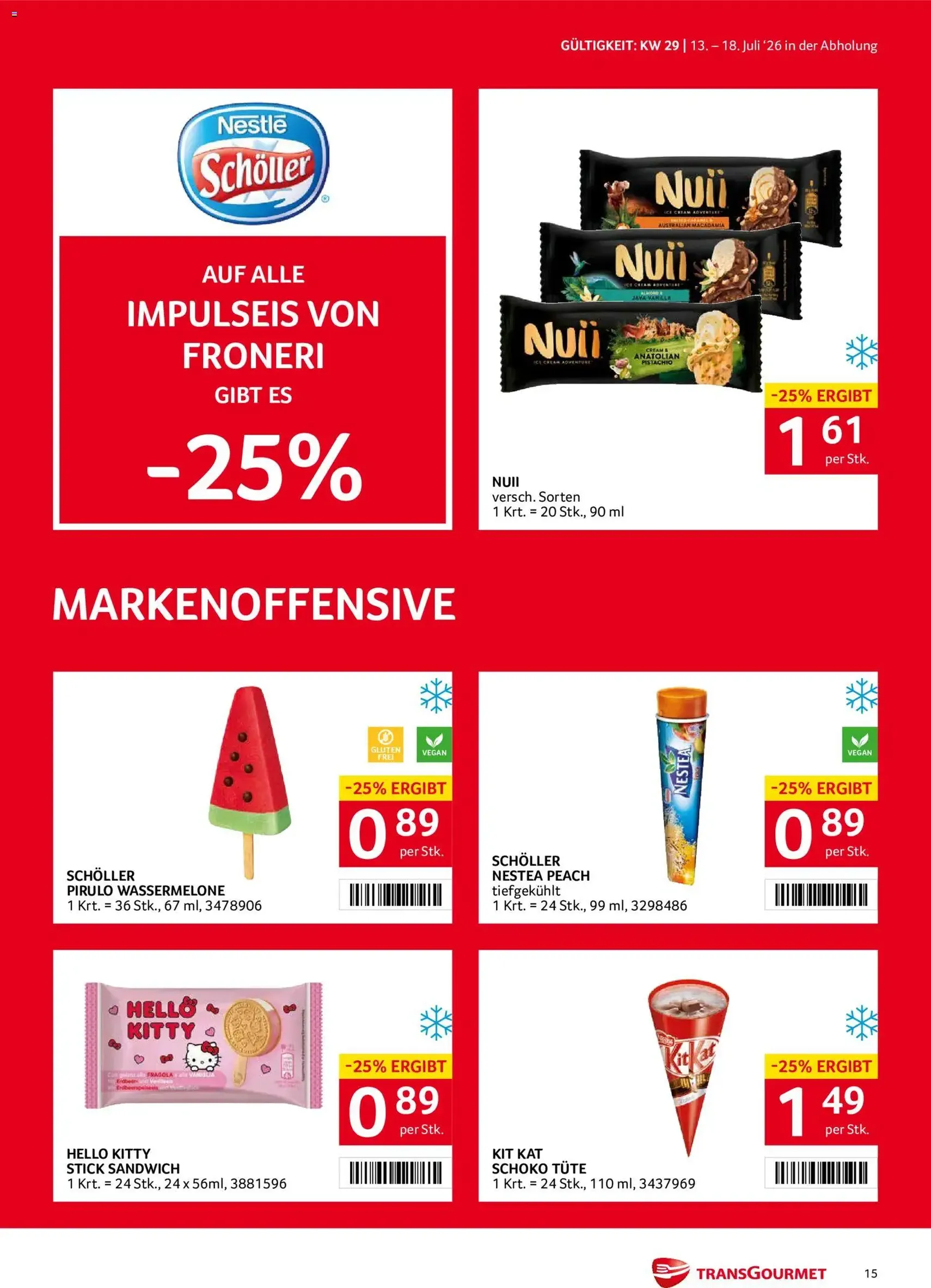 Transgourmet Flugblatt - Gültiger Prospekt ab 13.07.2026, Seite 15 von insgesamt 44