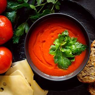 Recipe preview Cold tomato soup