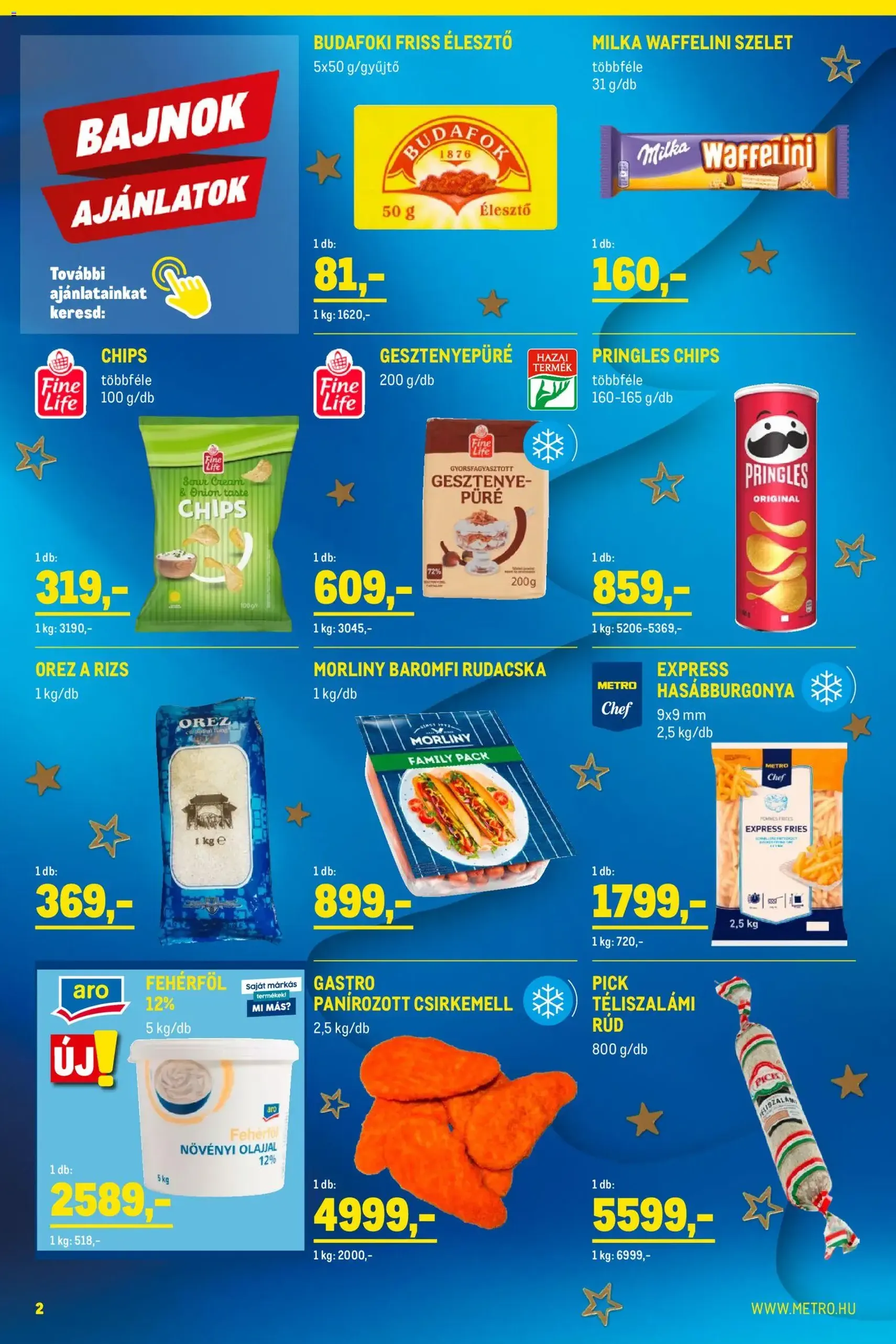 Metro - Élelmiszer és Szezonális katalógus 2025/12 - 2025.12.01. érvényes szórólap 2 oldal 33 oldalból