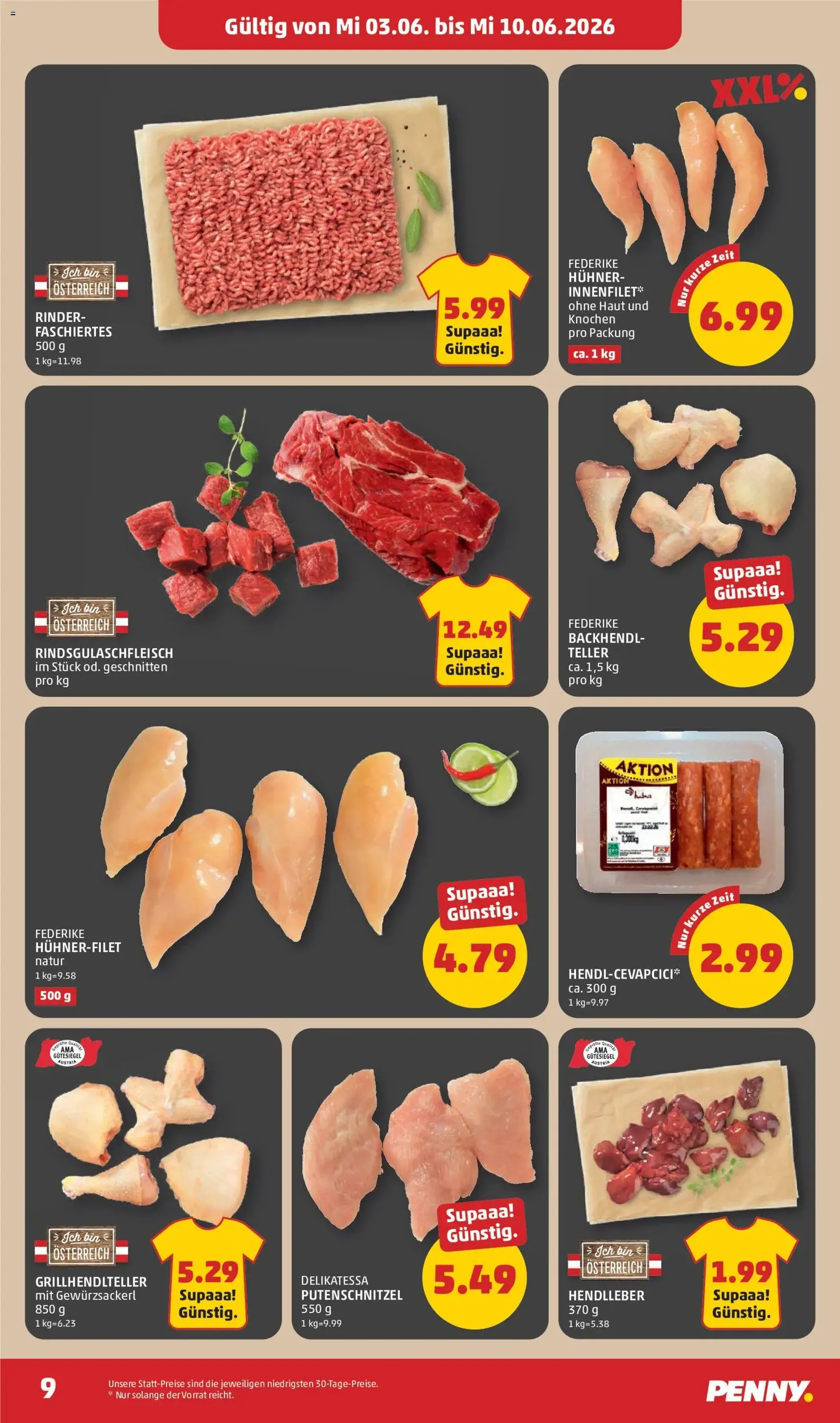 Penny Markt - Flugblatt - Gültiger Prospekt ab 03.06.2026, Seite 9 von insgesamt 32