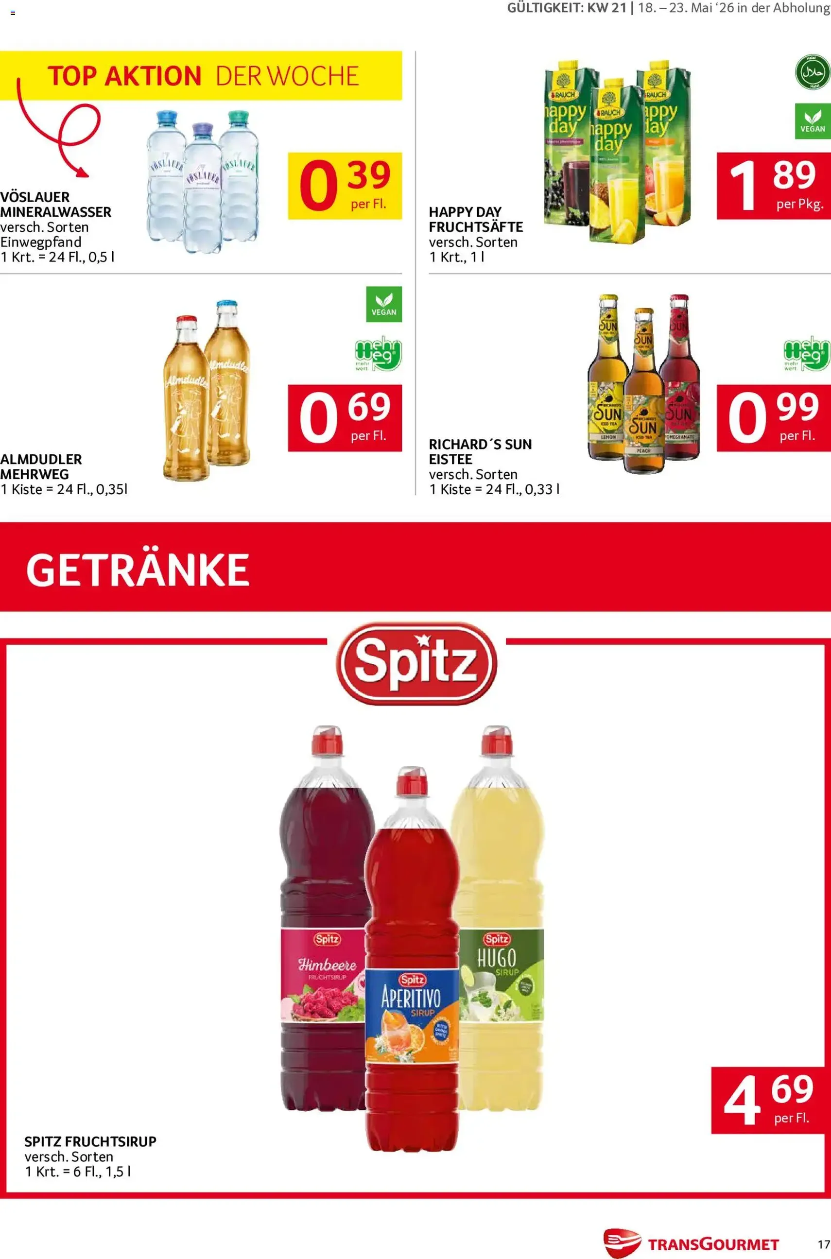 Transgourmet Flugblatt - Gültiger Prospekt ab 18.05.2026, Seite 17 von insgesamt 32