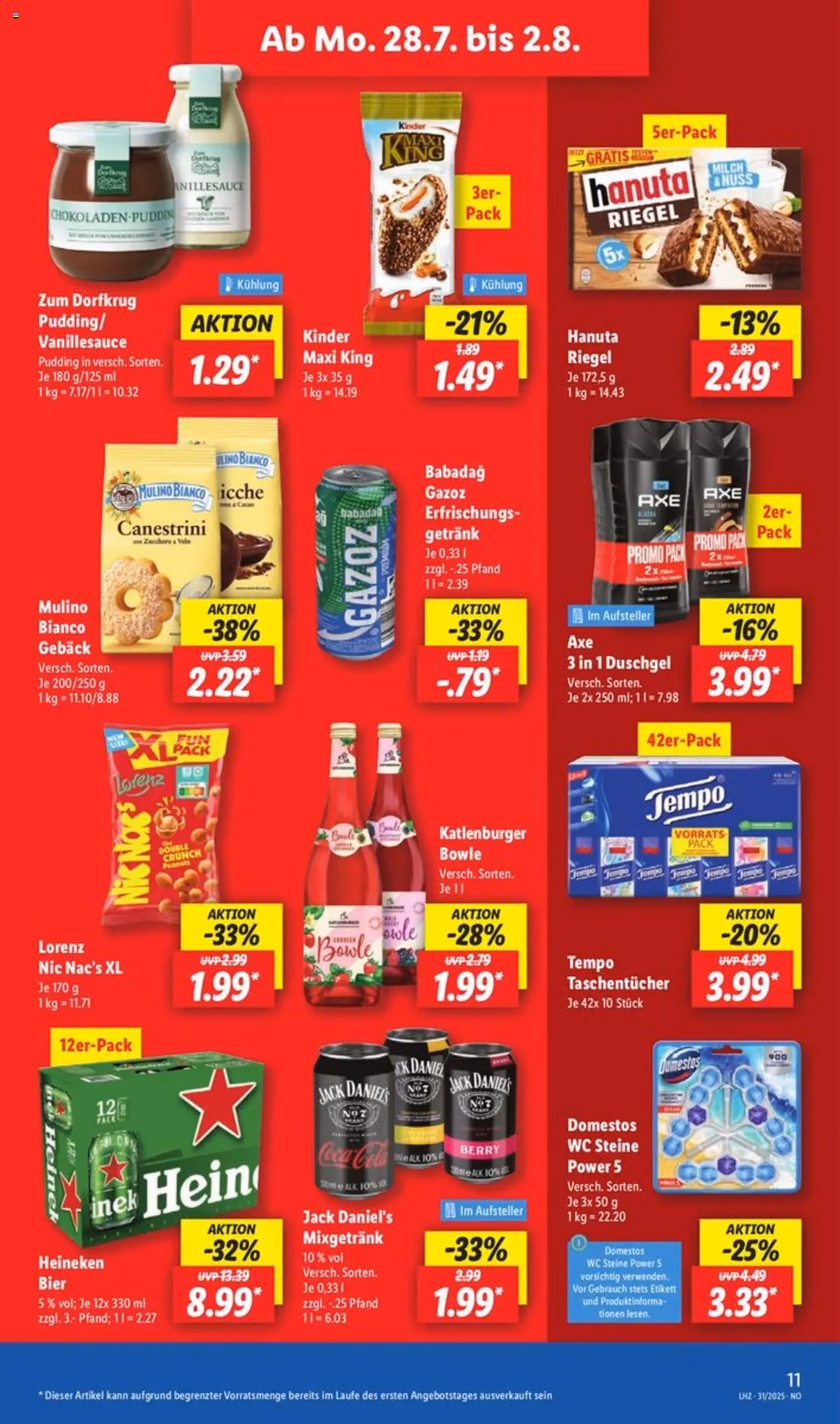 Lidl Prospekt - Gültiger Prospekt ab 28.07.2025, Seite 16 von insgesamt 62 Lidl Prospekt - Gültiger Prospekt ab 28.07.2025, Seite 16 von insgesamt 62