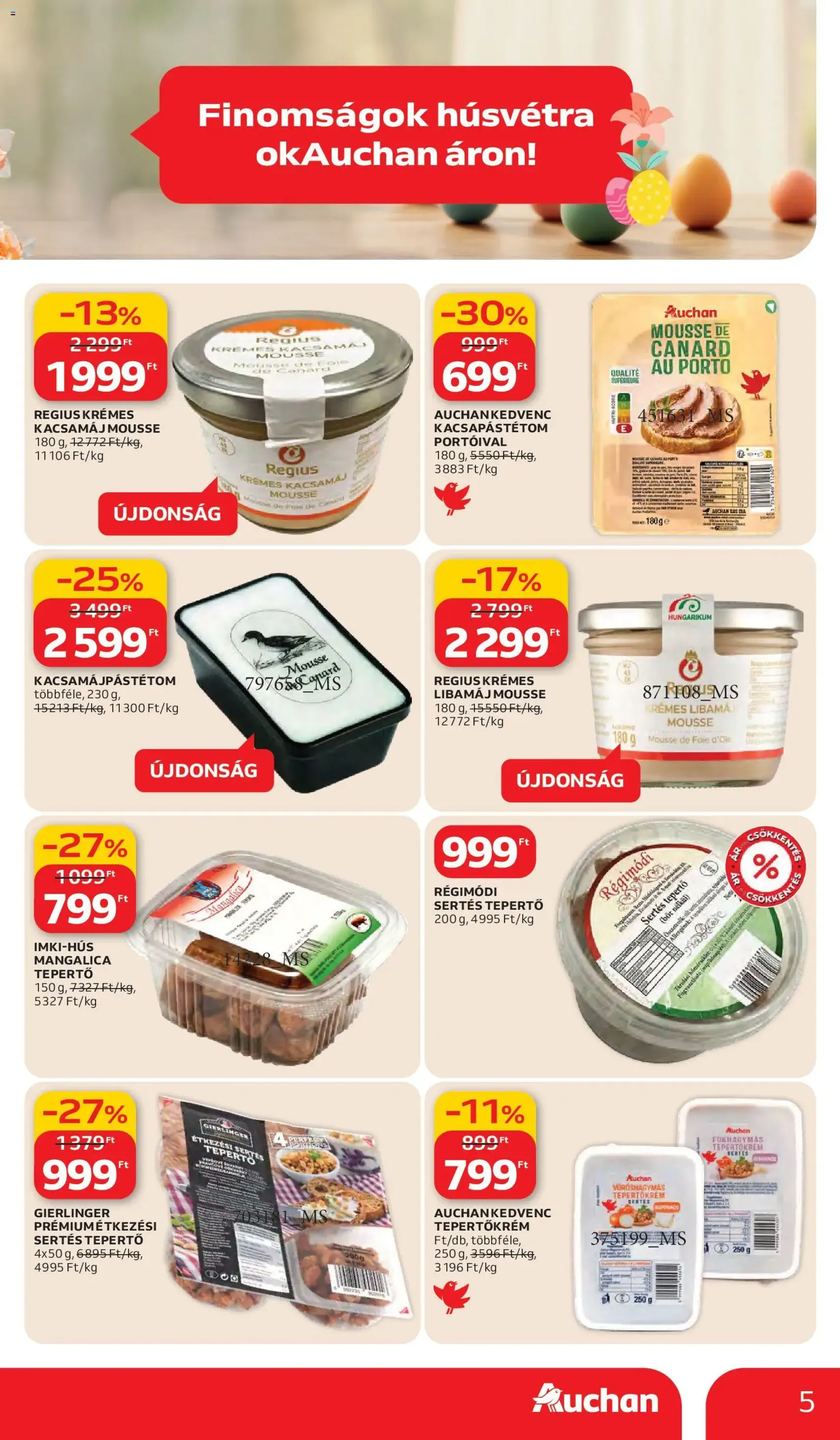 Auchan akciós újság - 2026.03.05. érvényes szórólap 5 oldal 60 oldalból