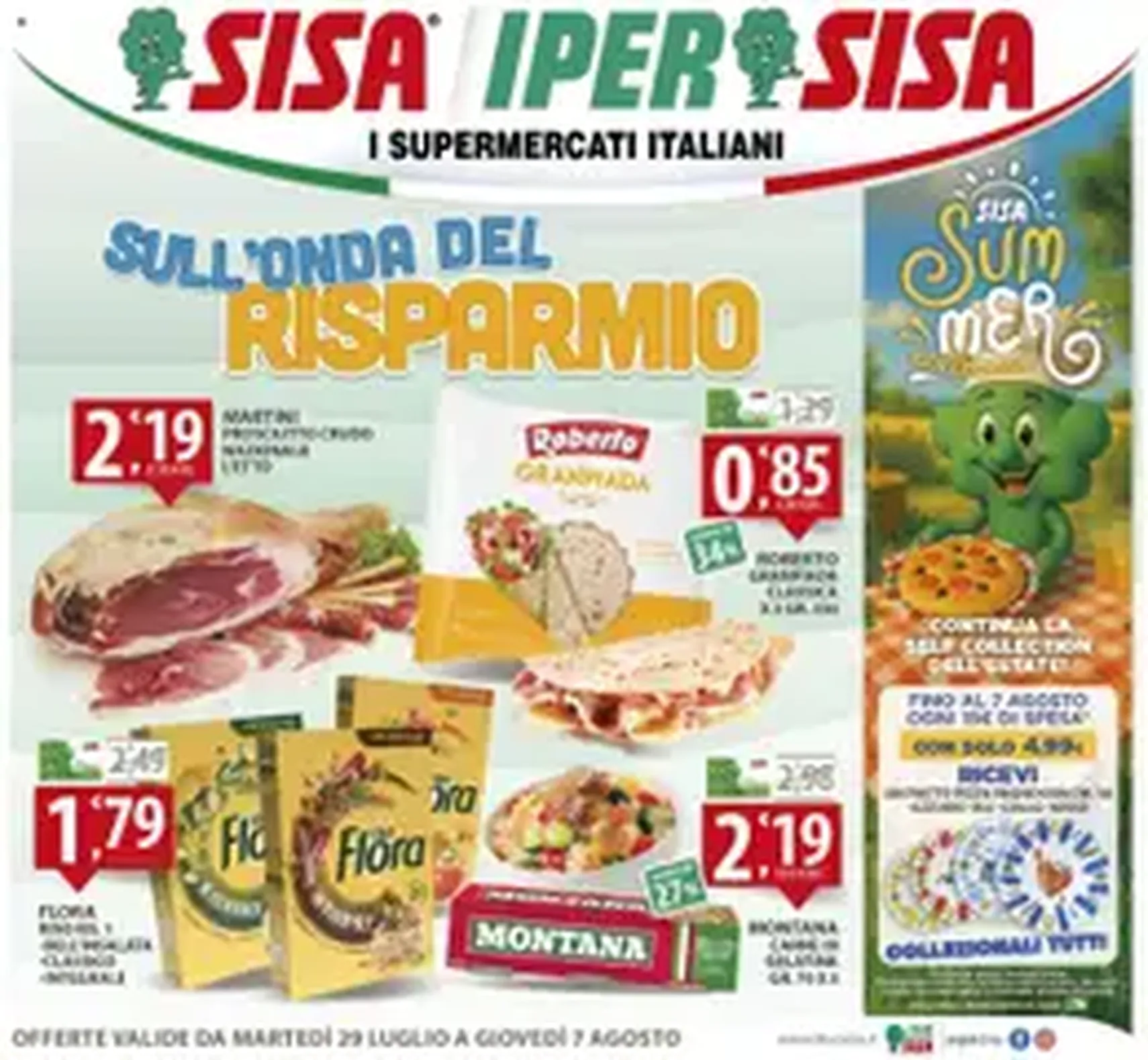 Volantino SISA - volantino valido dal 29/07/2025 pagina 1 di 1