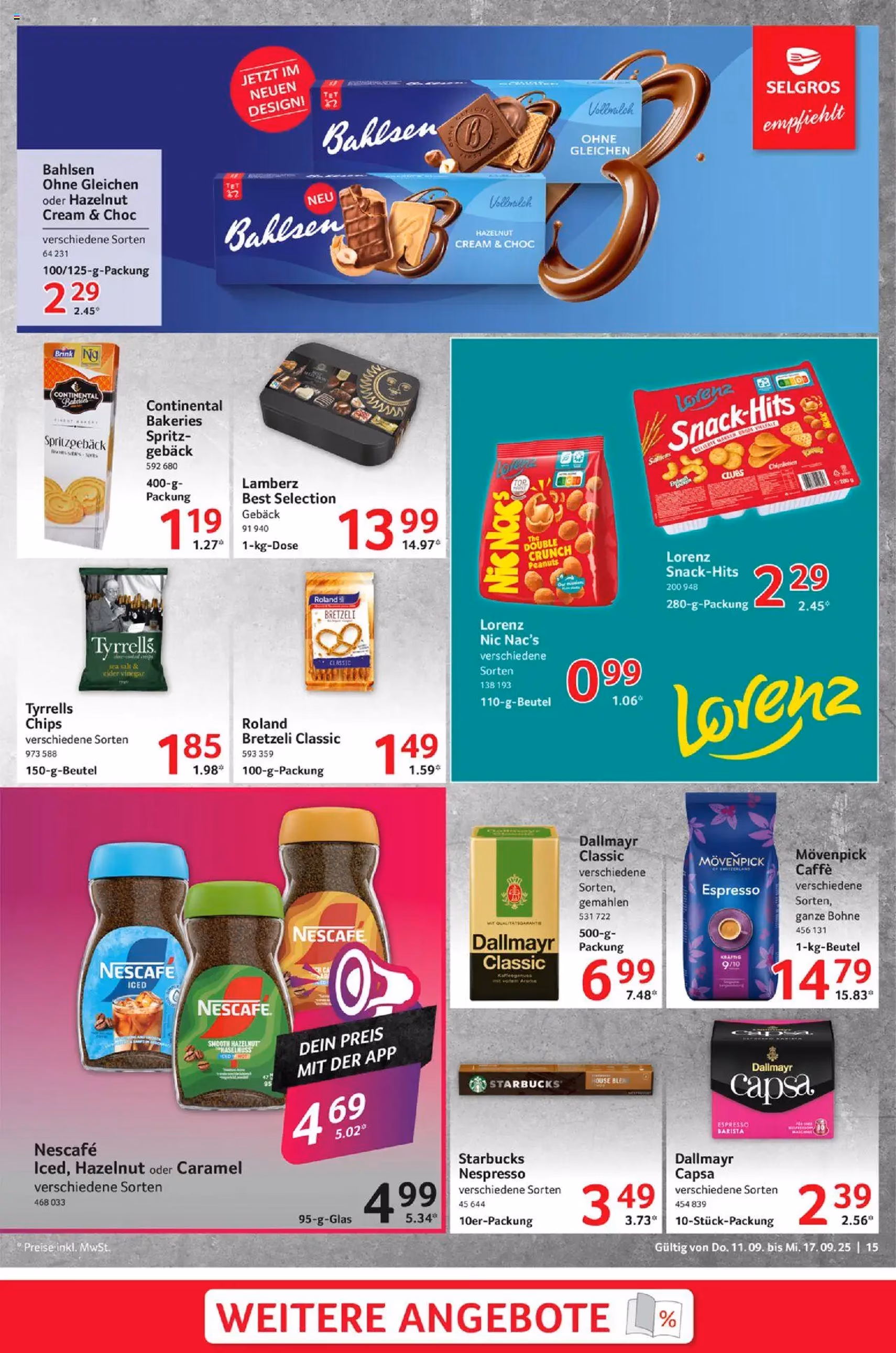 Selgros Prospekt - Gültiger Prospekt ab 11.09.2025, Seite 15 von insgesamt 28 Selgros Prospekt - Gültiger Prospekt ab 11.09.2025, Seite 15 von insgesamt 28