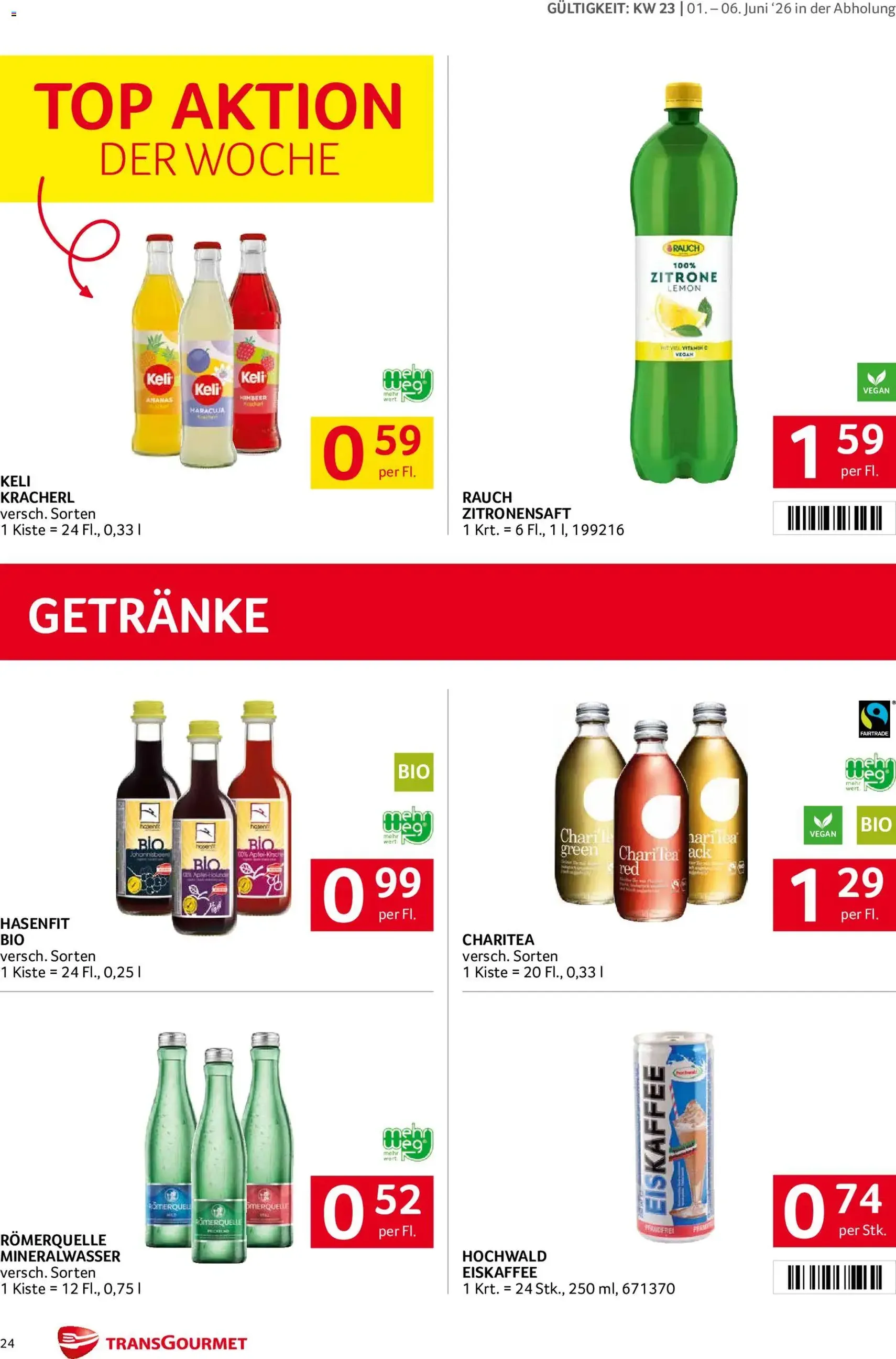 Transgourmet Flugblatt - Gültiger Prospekt ab 01.06.2026, Seite 24 von insgesamt 36