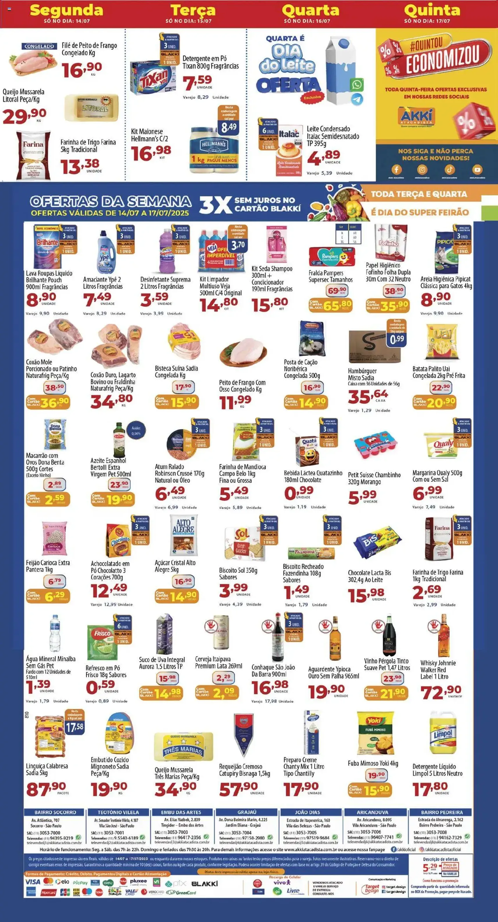 Akki Atacadista - Ofertas da semana - folheto válido a partir de 14/07/2025 página 1 de 1