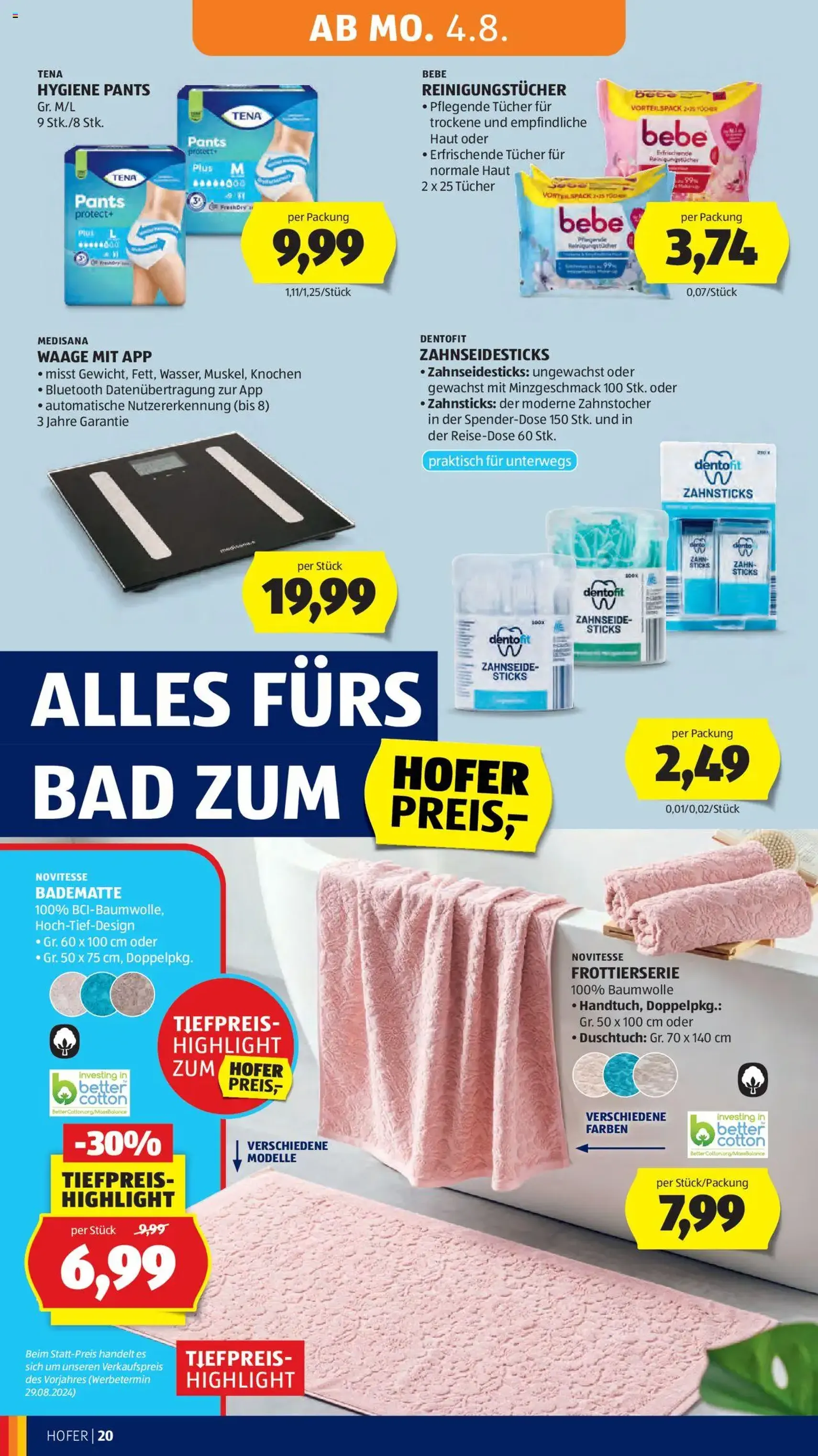 Hofer Flugblatt - Gültiger Prospekt ab 01.08.2025, Seite 24 von insgesamt 41 Hofer Flugblatt - Gültiger Prospekt ab 01.08.2025, Seite 24 von insgesamt 41