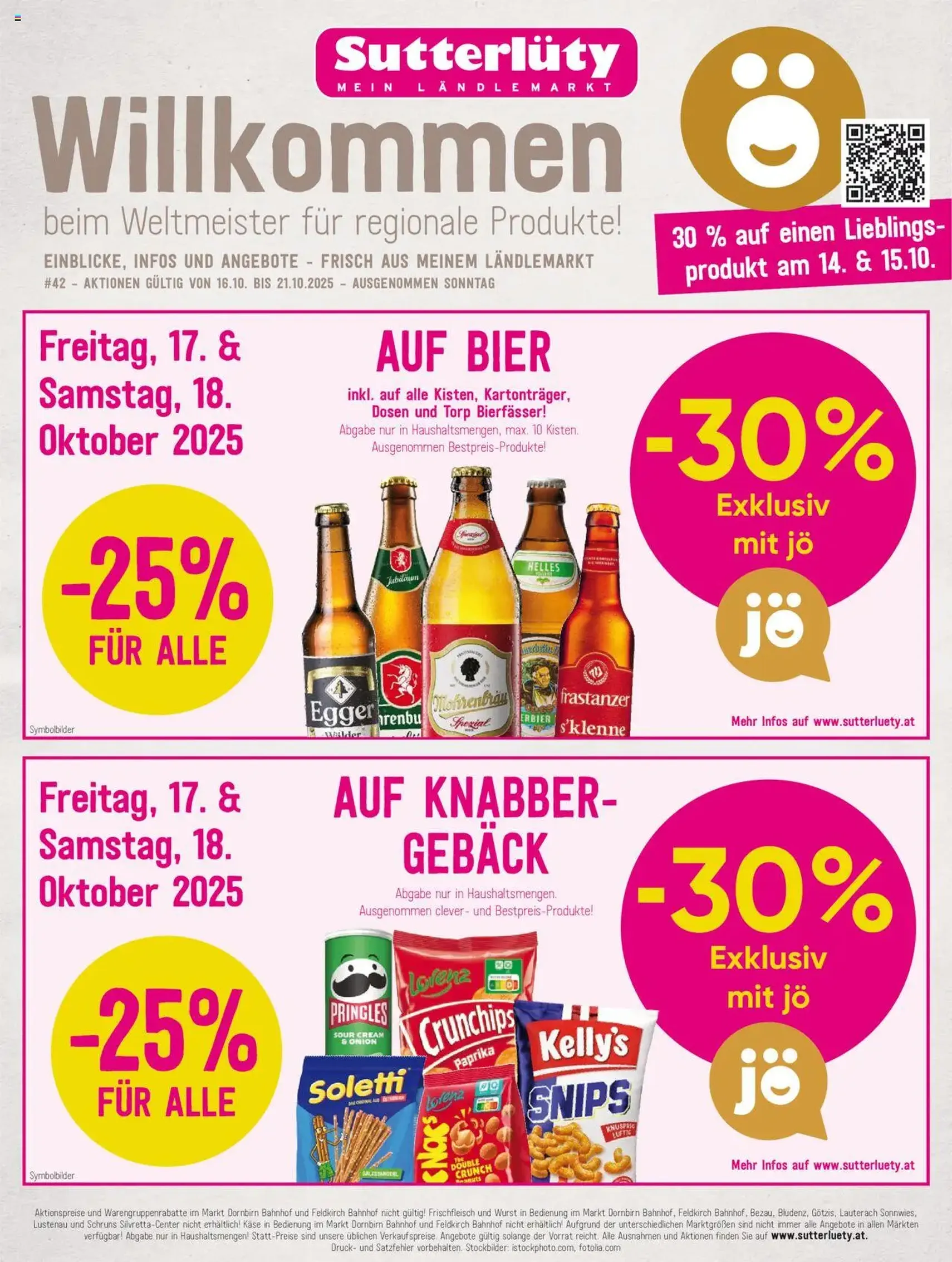 Sutterlüty Flugblatt - Gültiger Prospekt ab 16.10.2025, Seite 1 von insgesamt 20 Sutterlüty Flugblatt - Gültiger Prospekt ab 16.10.2025, Seite 1 von insgesamt 20