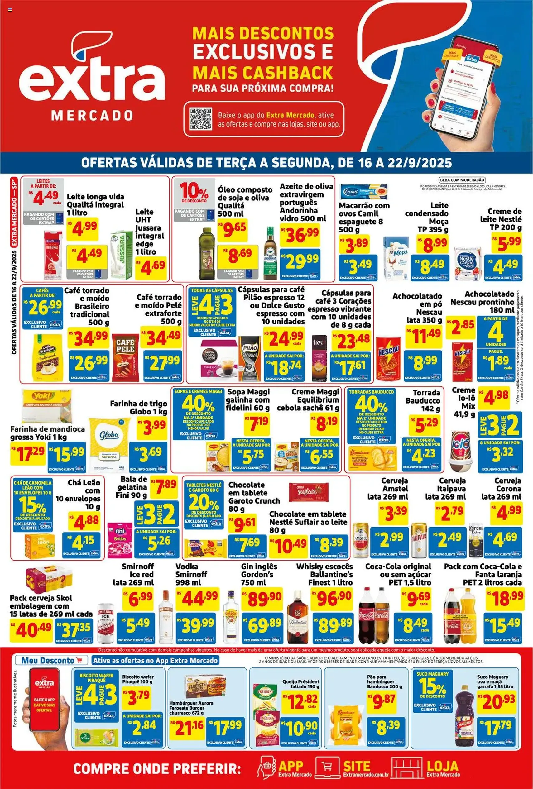 Extra - Ofertas de Mercado - folheto válido a partir de 16/09/2025 página 1 de 3