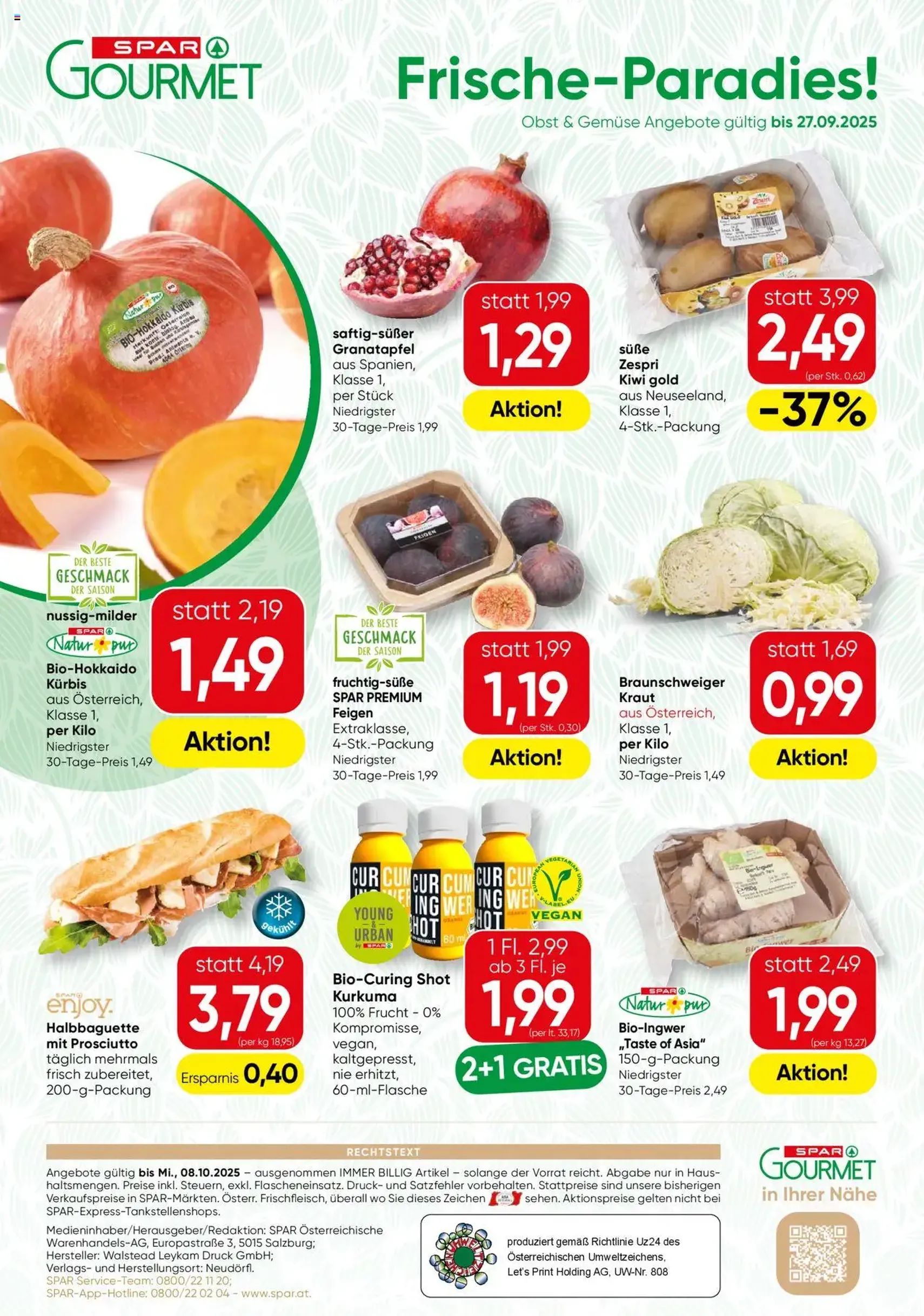 SPAR Gourmet Flugblatt - Gültiger Prospekt ab 25.09.2025, Seite 12 von insgesamt 12