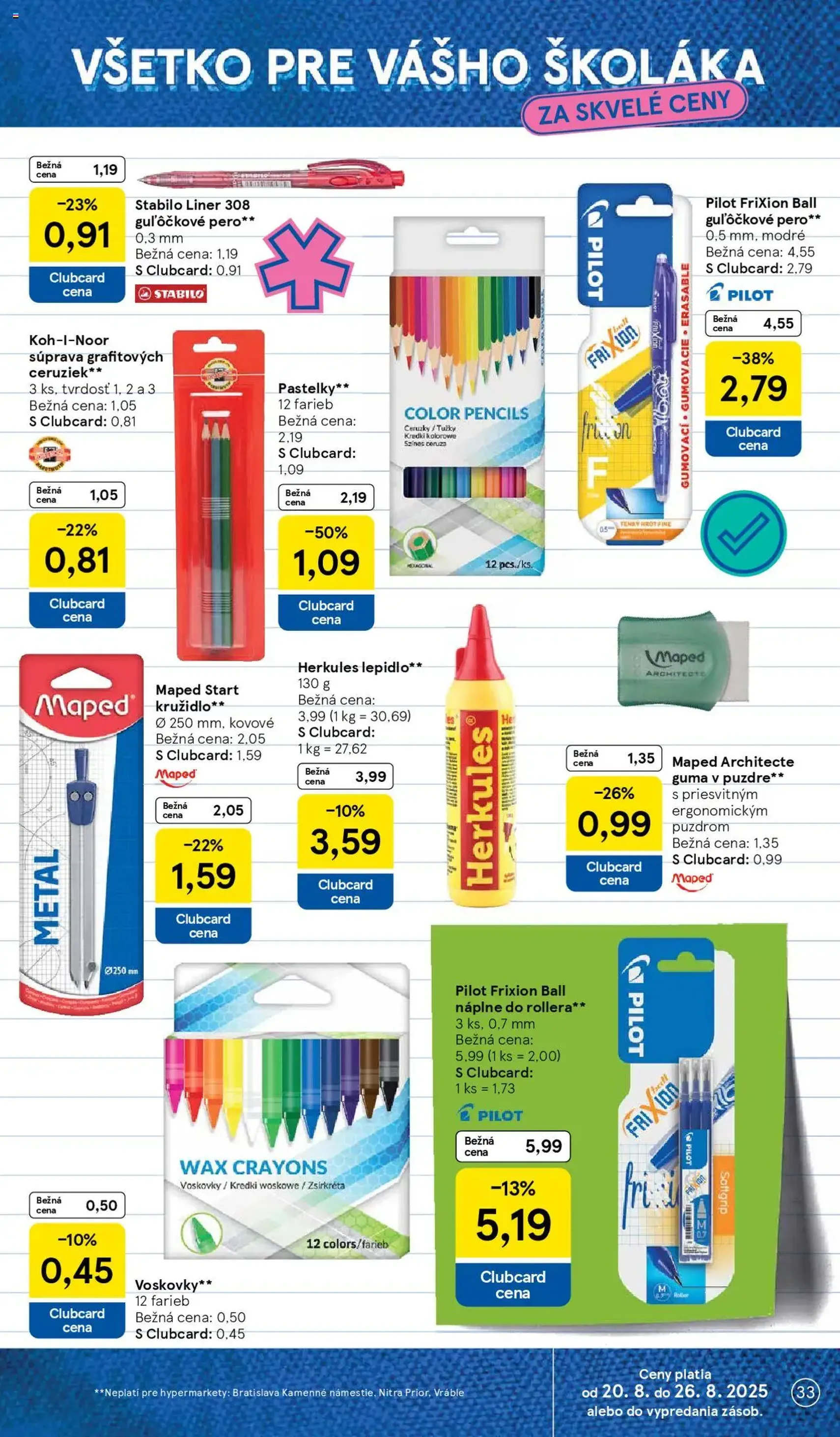 Tesco Hypermarket - leták - platný leták od 20.08.2025 strana 33 z 38