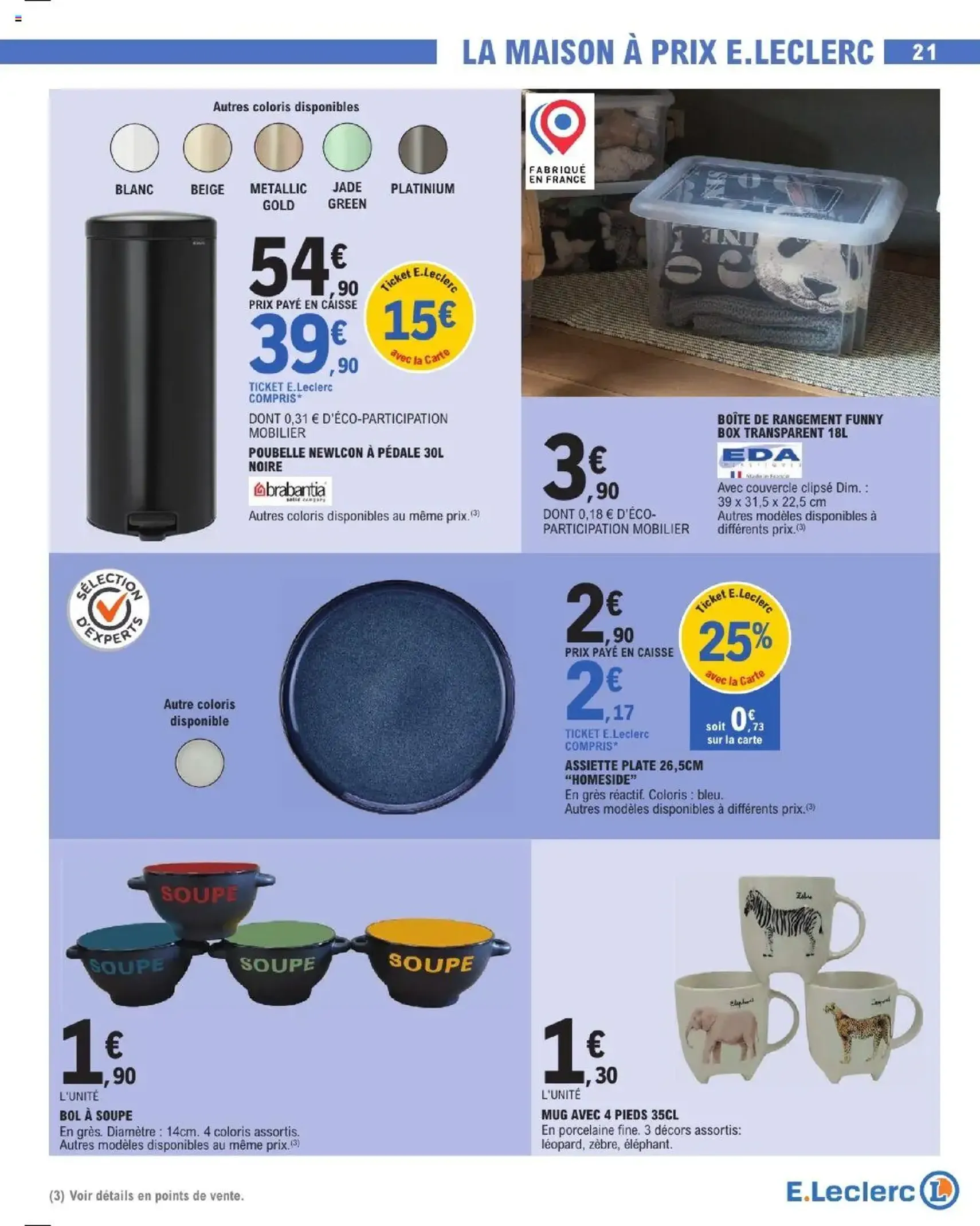 E.Leclerc catalogue semaine 40 - brochure valable à partir du 30/09/2025, page 21 sur 36 E.Leclerc catalogue semaine 40 - brochure valable à partir du 30/09/2025, page 21 sur 36