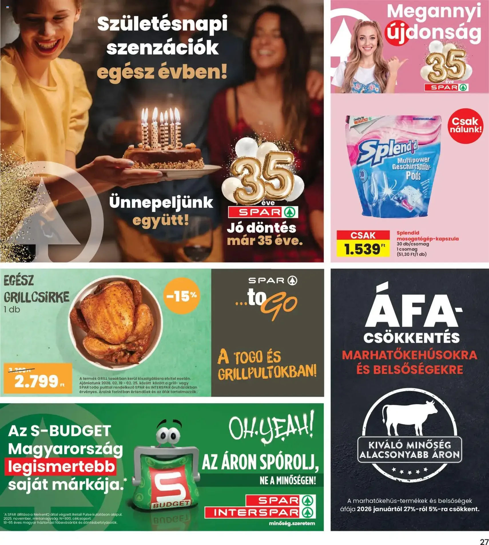 Interspar Akciós újság - 2026.02.19. érvényes szórólap 27 oldal 28 oldalból
