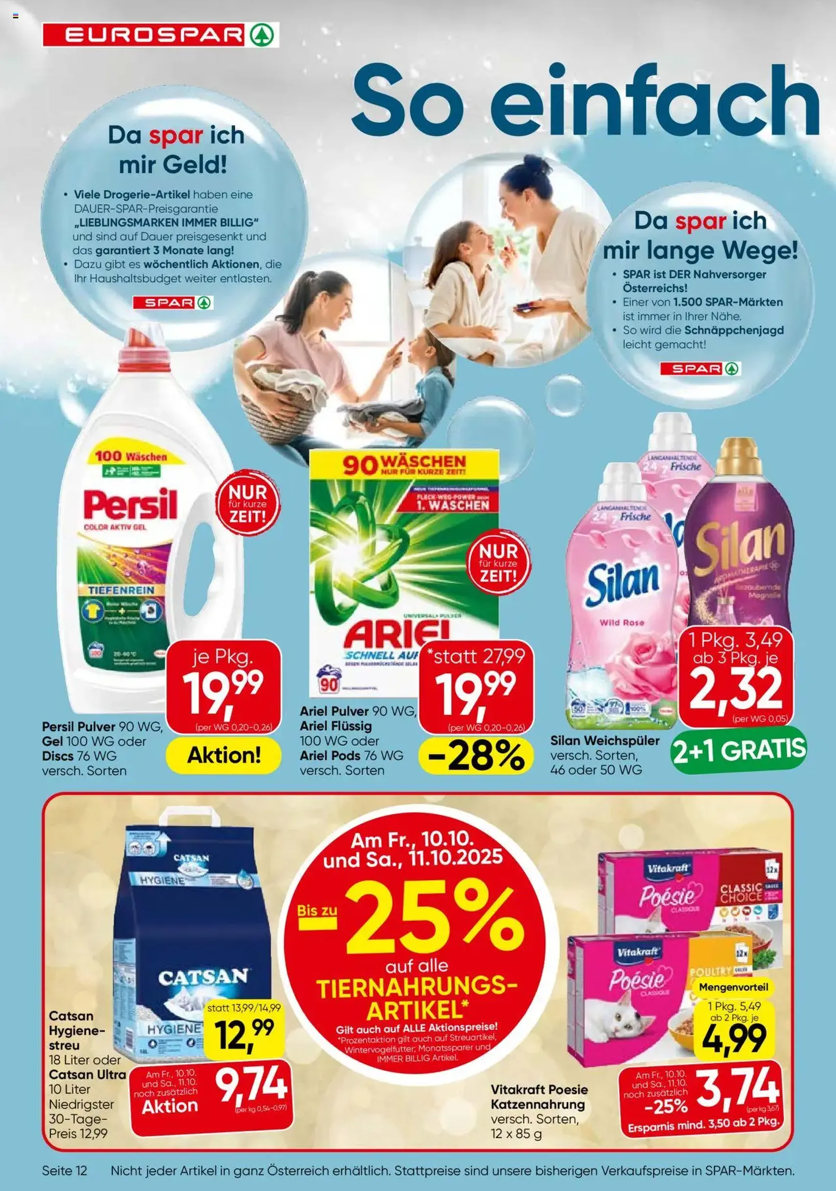 Eurospar Flugblatt - Gültiger Prospekt ab 09.10.2025, Seite 12 von insgesamt 16 Eurospar Flugblatt - Gültiger Prospekt ab 09.10.2025, Seite 12 von insgesamt 16