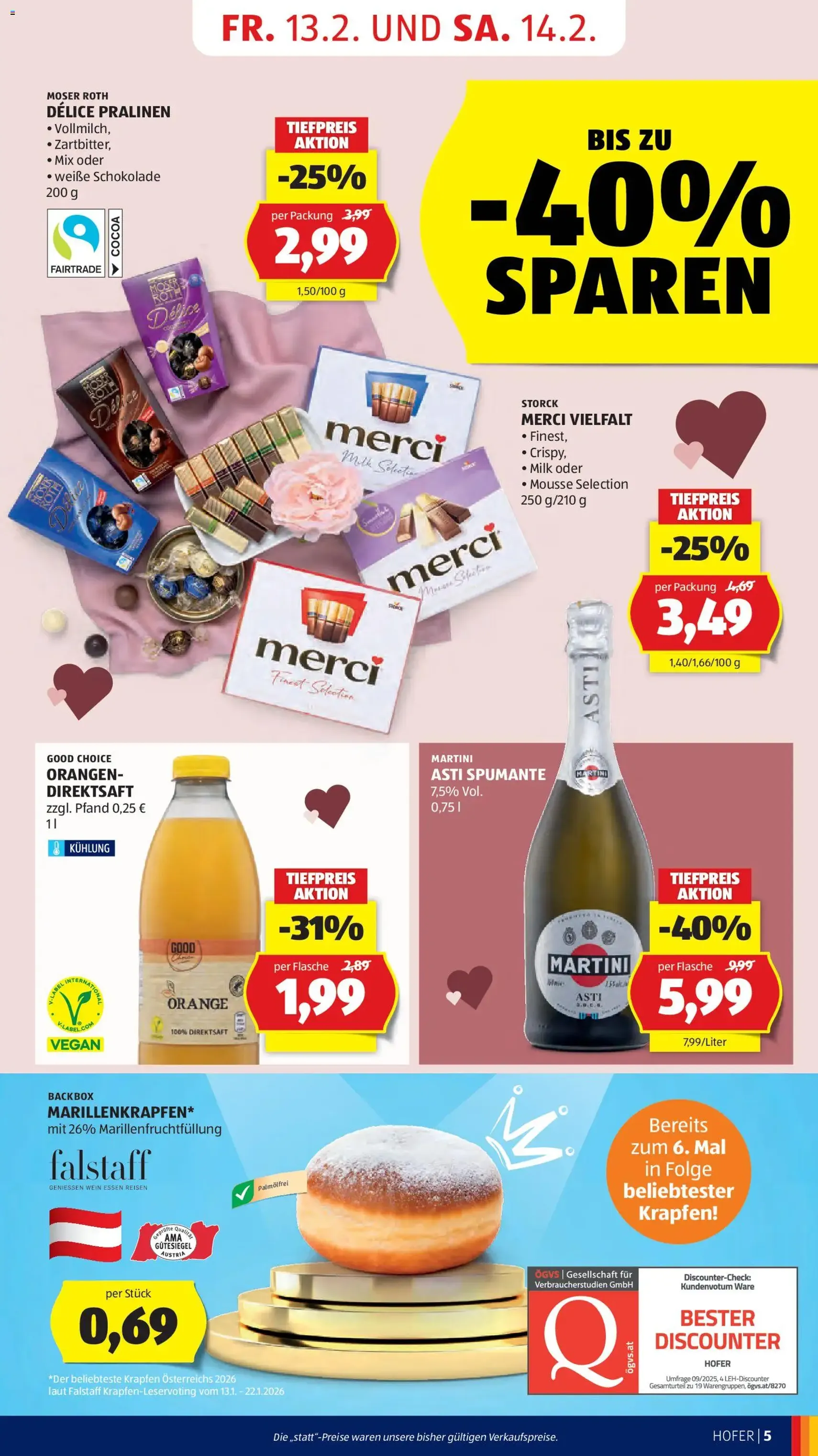 Hofer Flugblatt - Gültiger Prospekt ab 13.02.2026, Seite 7 von insgesamt 41