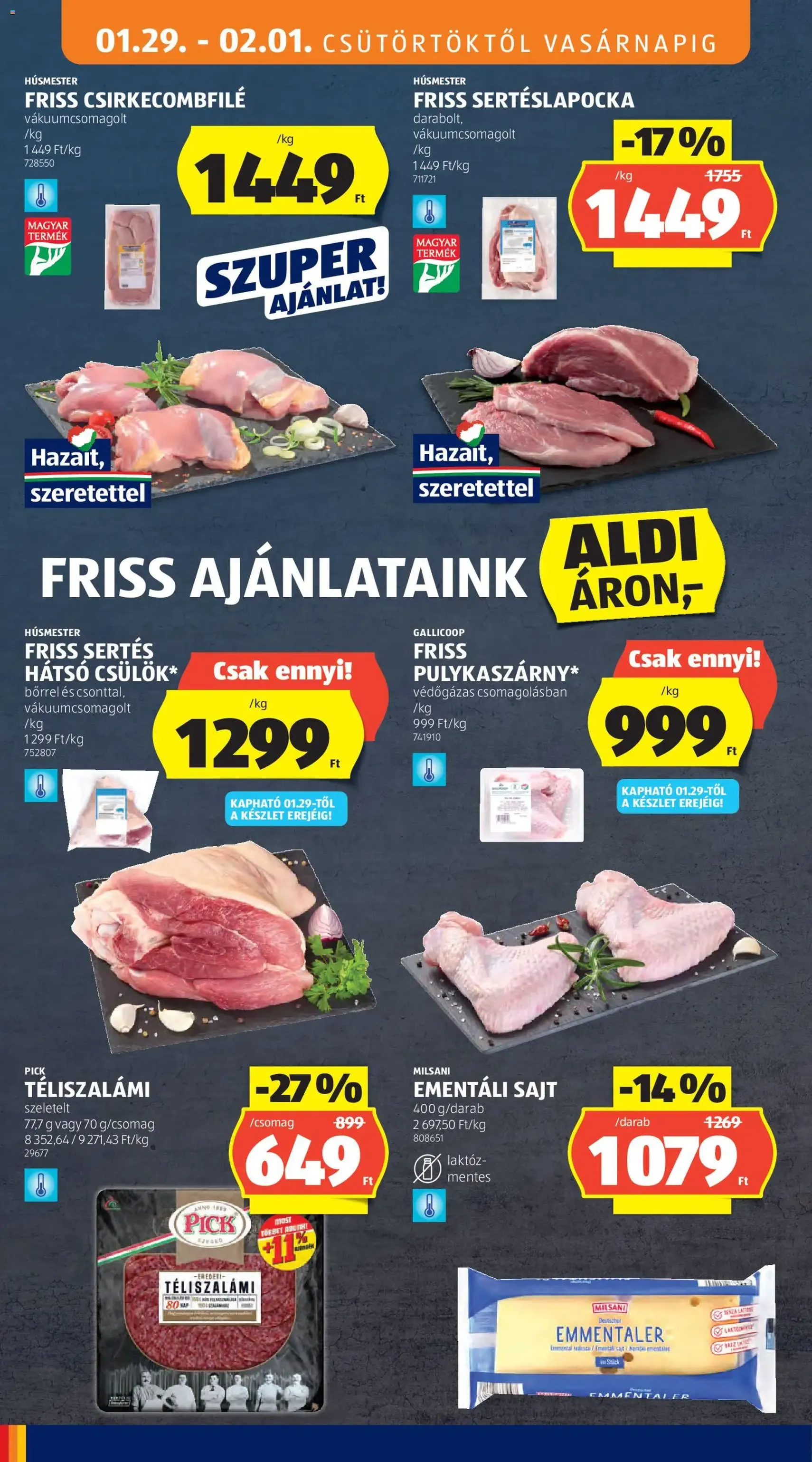 Aldi Akciós újság - 2026.01.29. érvényes szórólap 6 oldal 45 oldalból