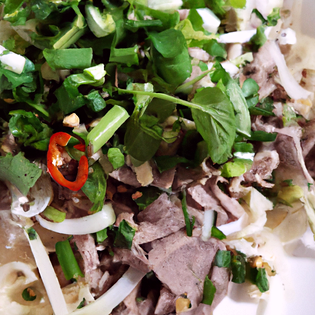 Recipe preview Vietnamese Lemongrass Marinated Beef Rice Noodles Salad