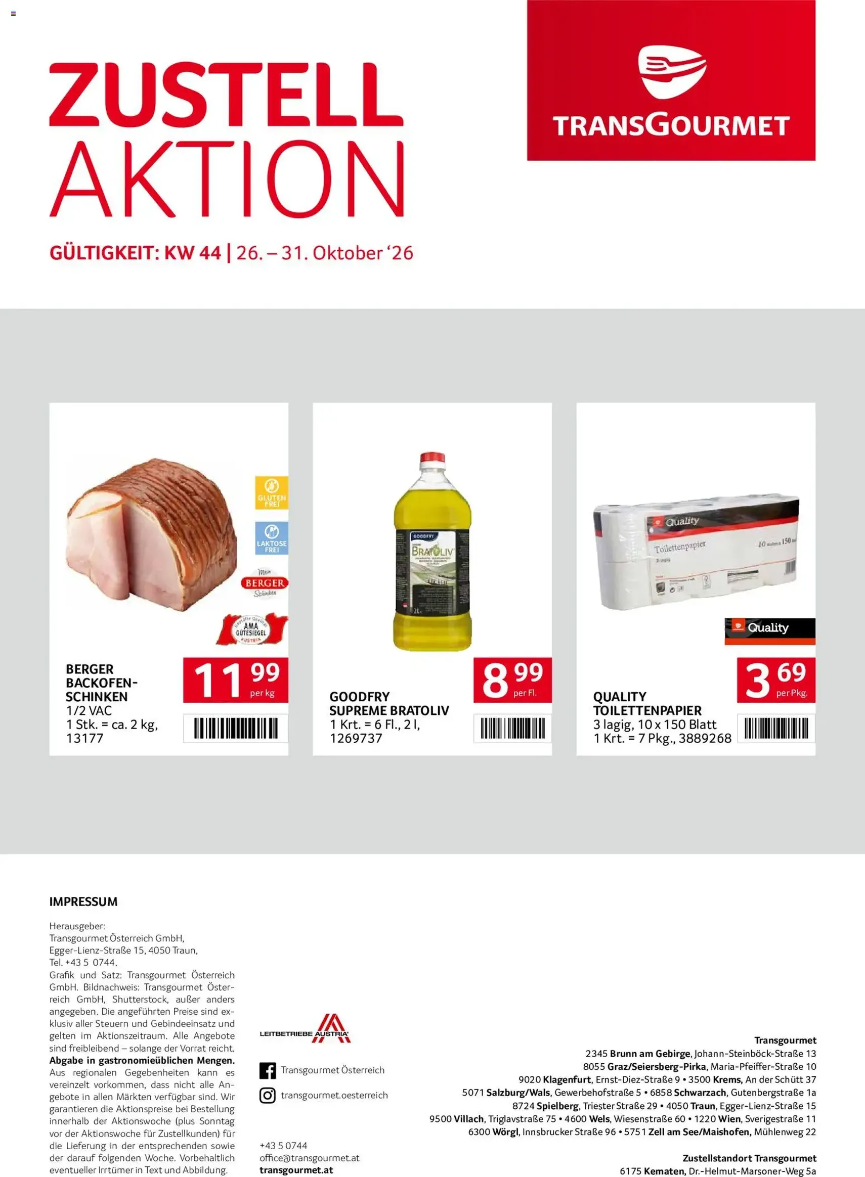 Transgourmet Flugblatt - Gültiger Prospekt ab 26.10.2026, Seite 28 von insgesamt 28