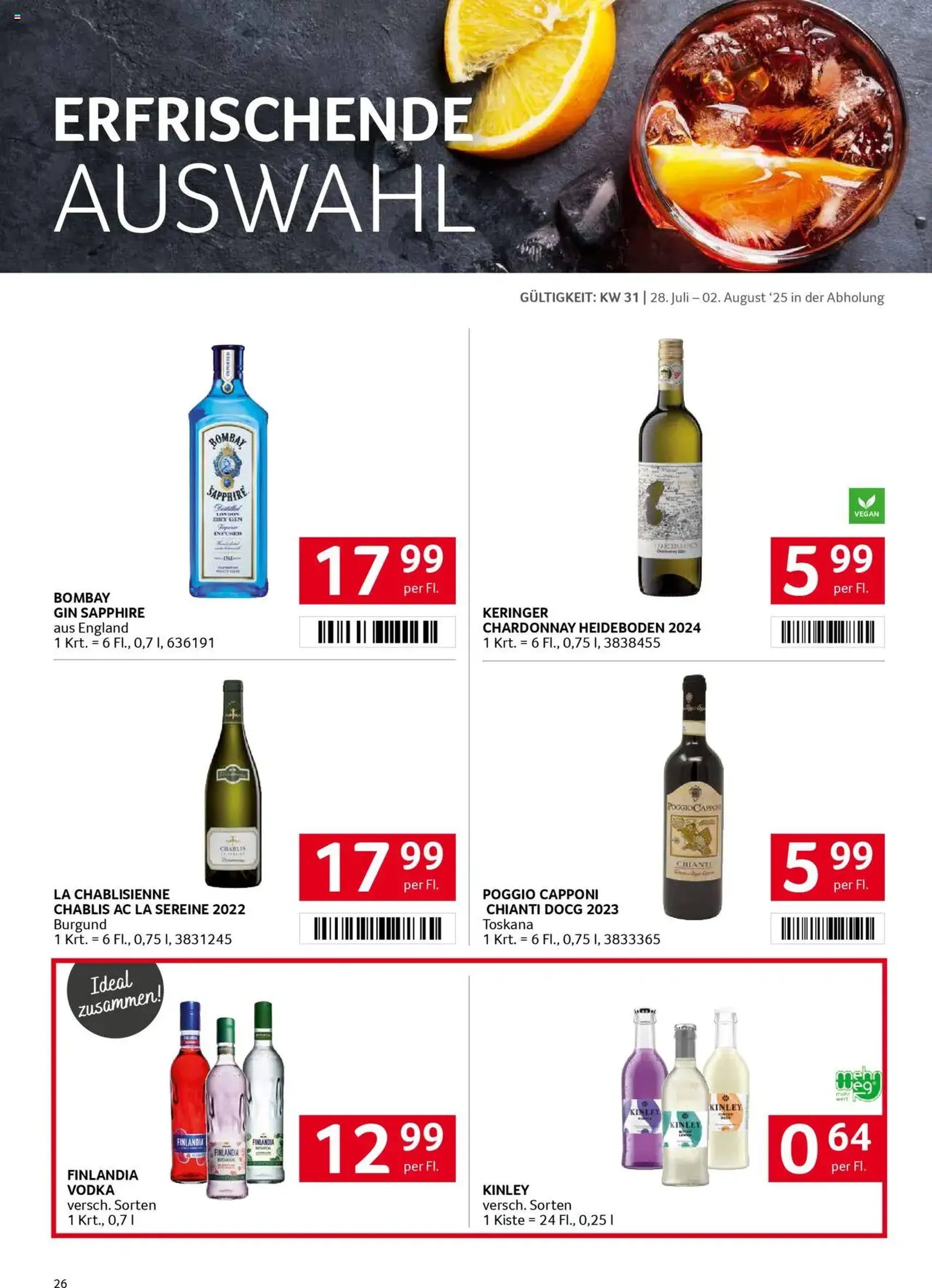Transgourmet Flugblatt - Gültiger Prospekt ab 27.07.2025, Seite 26 von insgesamt 28 Transgourmet Flugblatt - Gültiger Prospekt ab 27.07.2025, Seite 26 von insgesamt 28