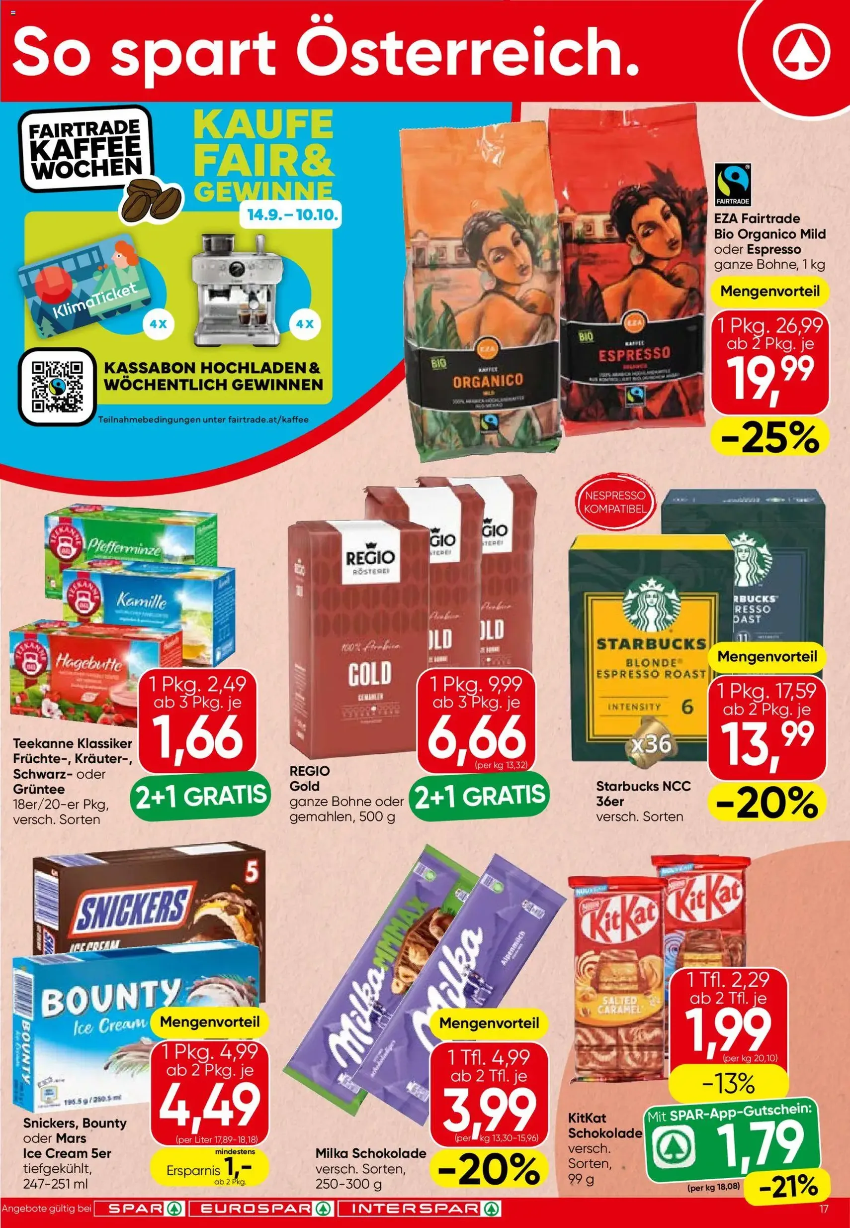 Spar - Flugblatt - Gültiger Prospekt ab 10.09.2026, Seite 17 von insgesamt 24