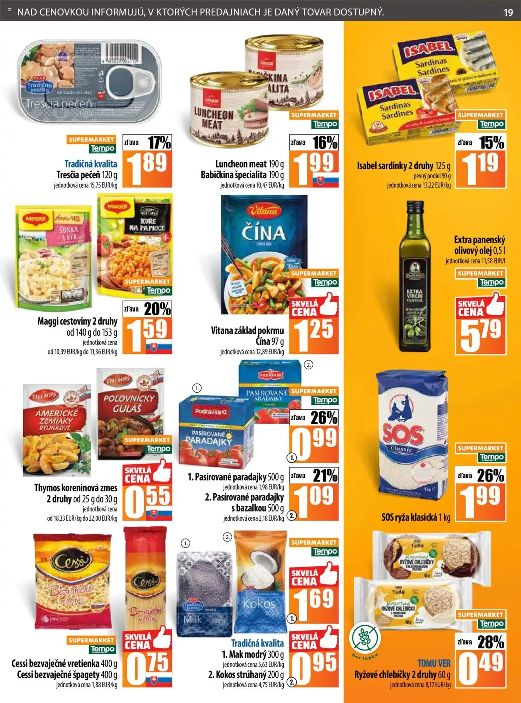 COOP Jednota leták - platný leták od 14.08.2025 strana 19 z 28