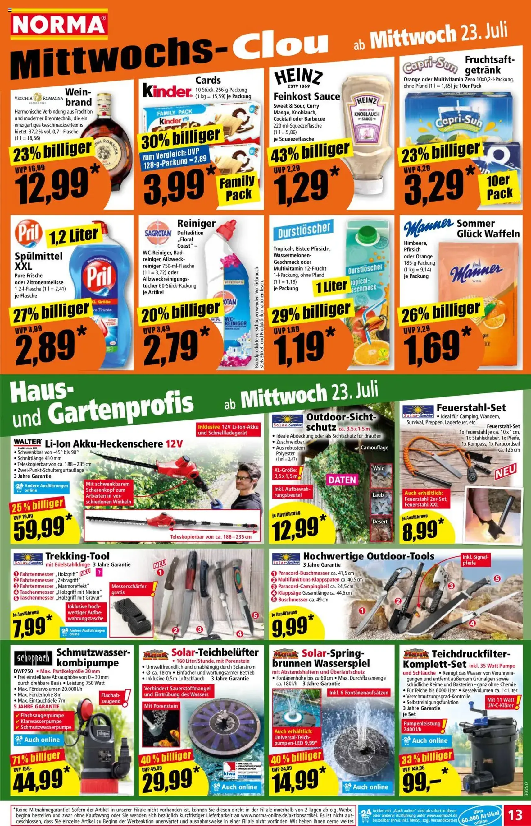 Norma Prospekt - Gültiger Prospekt ab 21.07.2025, Seite 13 von insgesamt 18