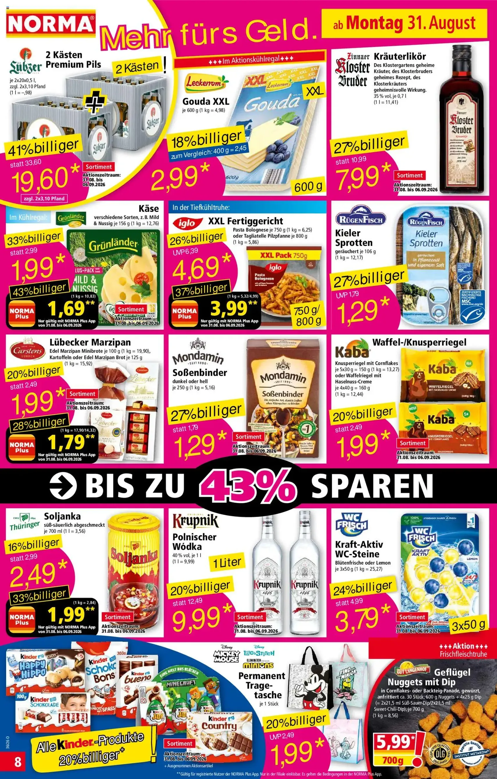 Norma Prospekt - Gültiger Prospekt ab 31.08.2026, Seite 8 von insgesamt 28