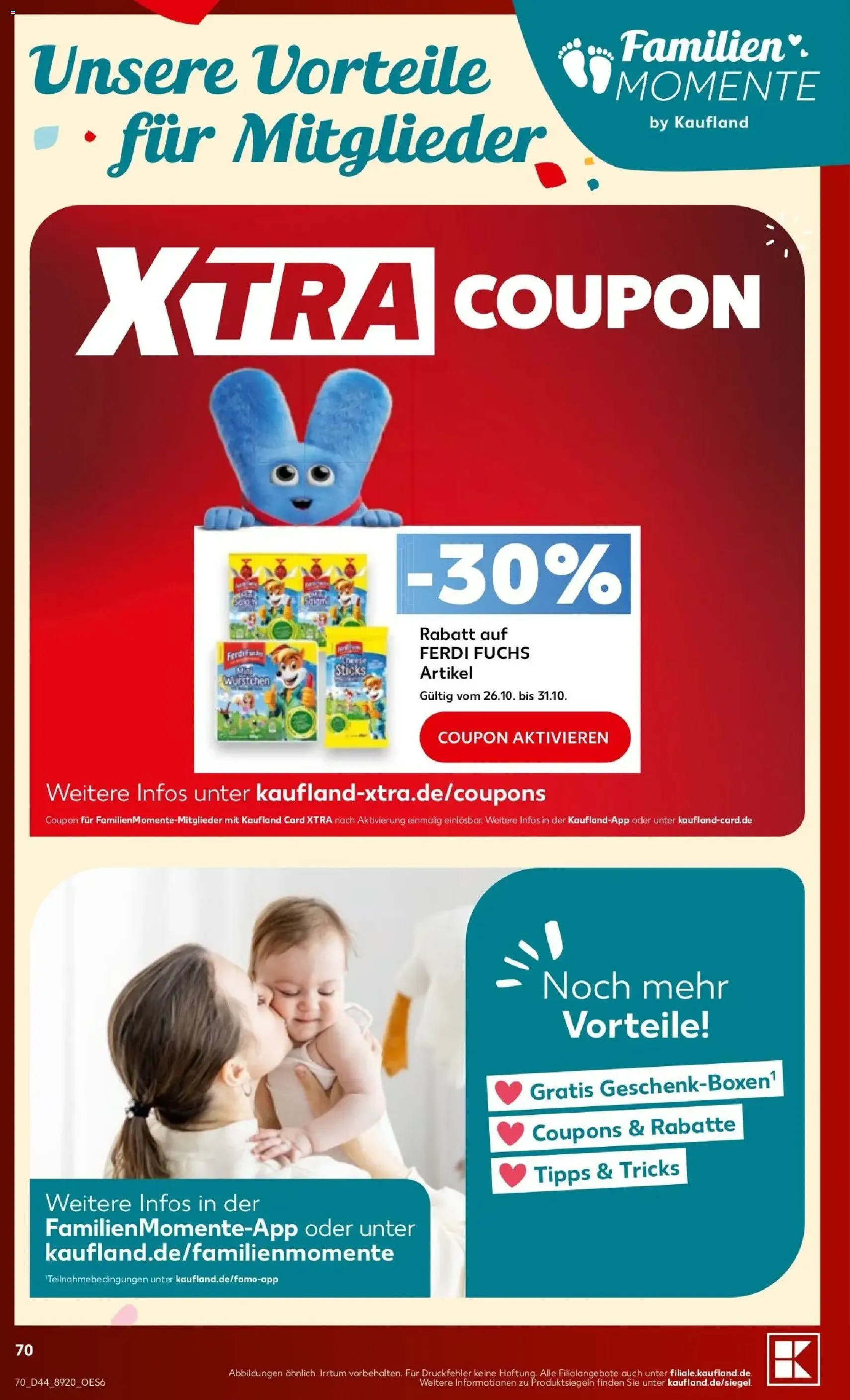 Kaufland Prospekt - Gültiger Prospekt ab 26.10.2026, Seite 70 von insgesamt 76