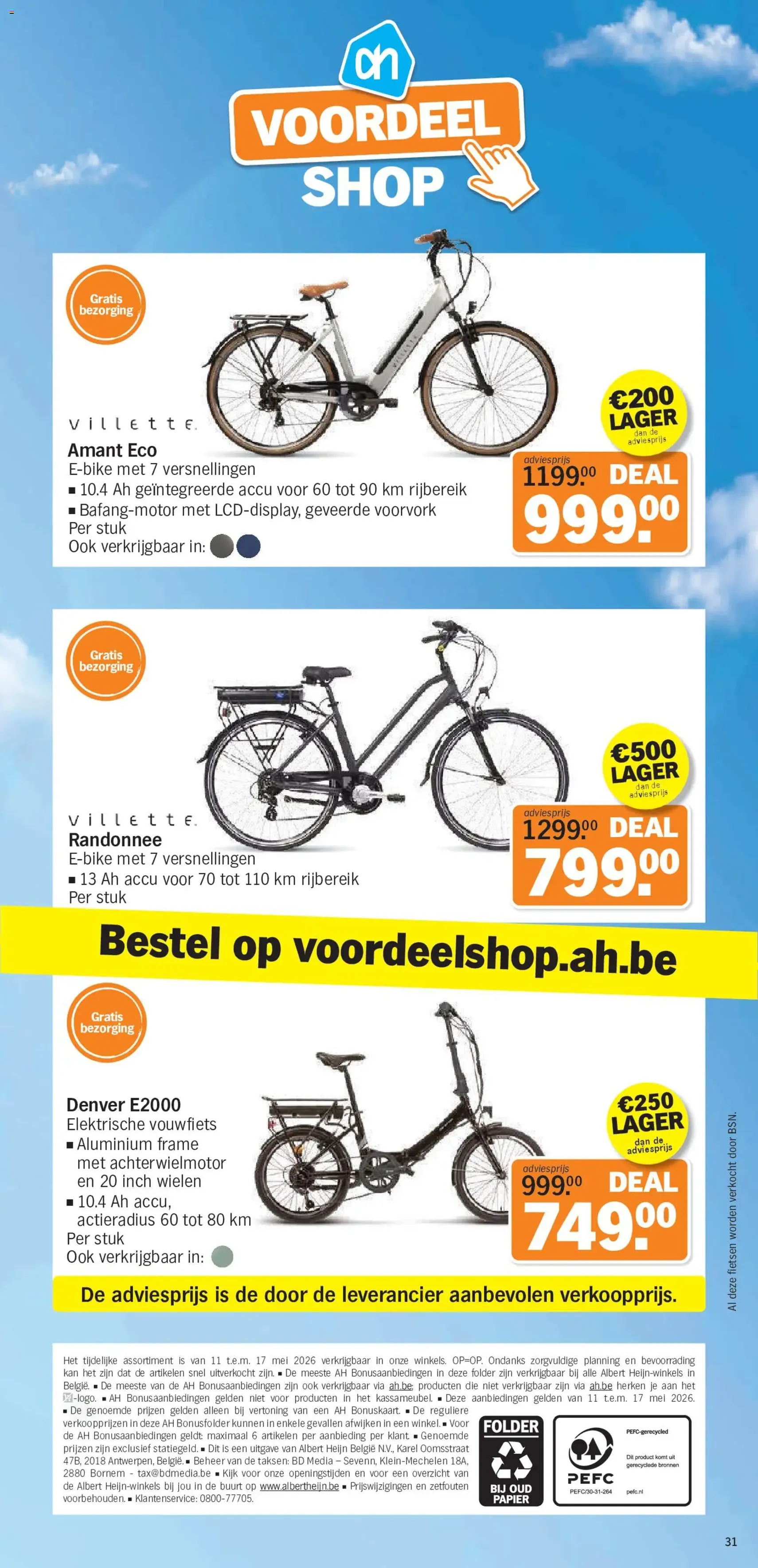 Albert Heijn Folder week / de la semaine 20 - geldige folder vanaf 11/05/2026 pagina 31 van 32