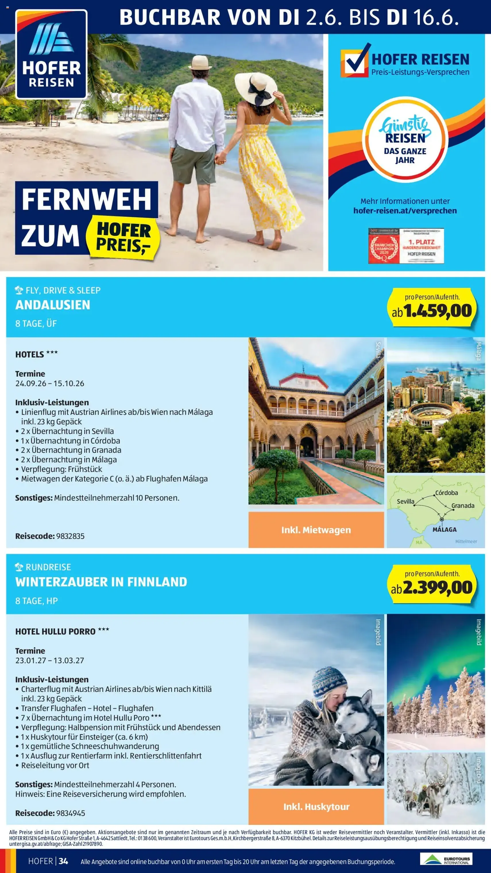 Hofer Flugblatt - Gültiger Prospekt ab 03.06.2026, Seite 38 von insgesamt 42