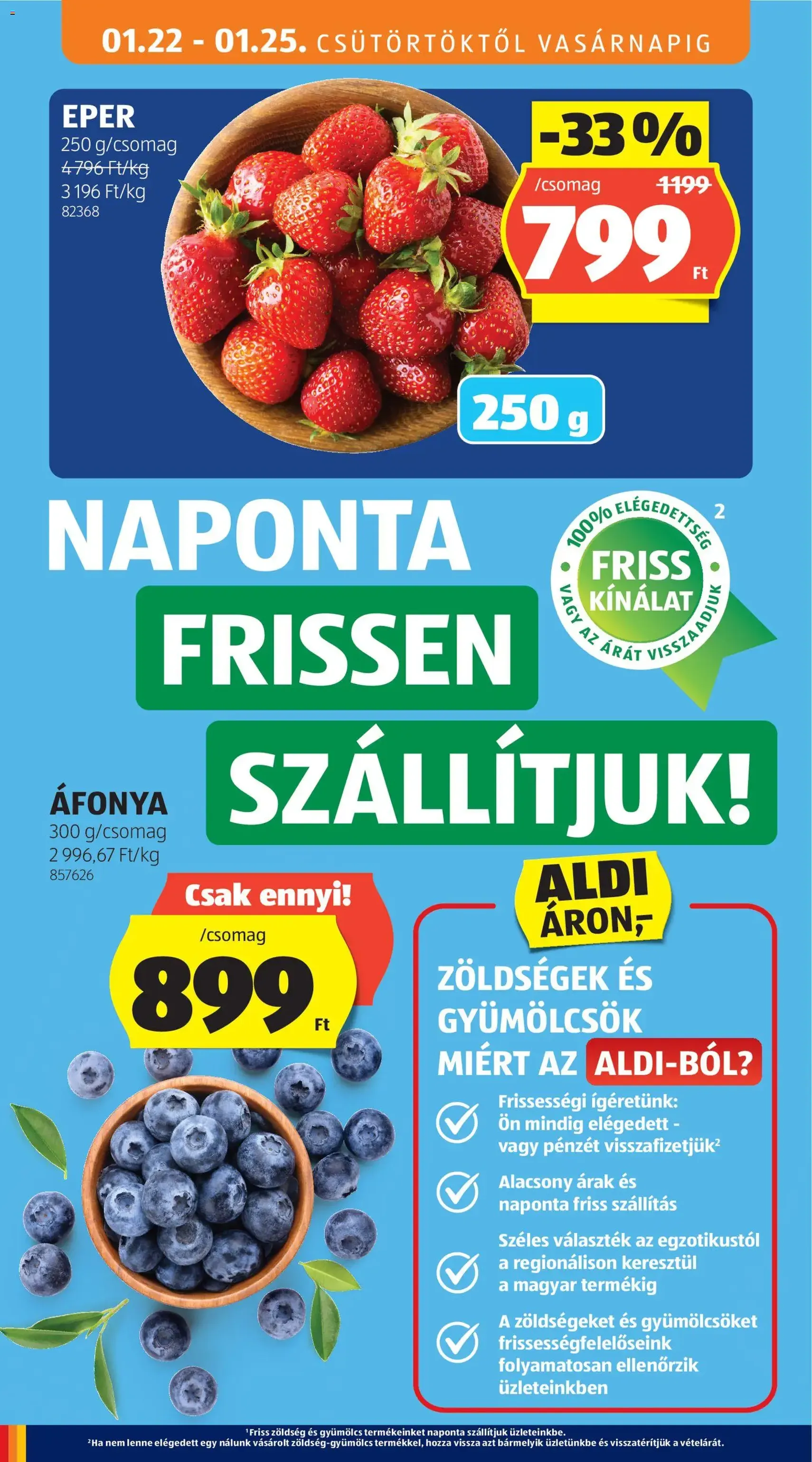 Aldi Akciós újság - 2026.01.22. érvényes szórólap 14 oldal 50 oldalból