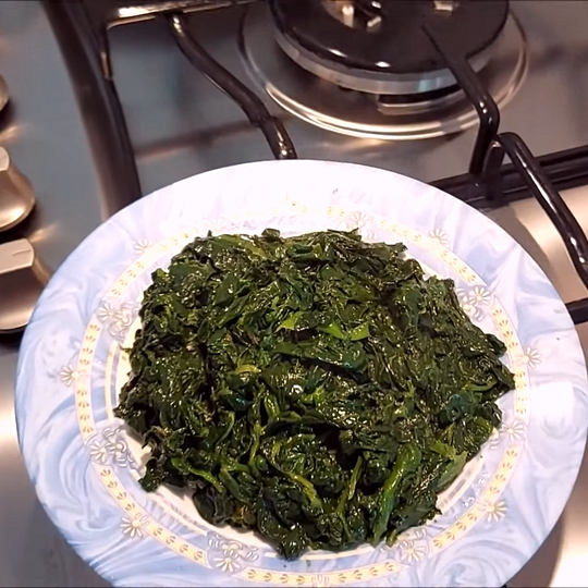 Anteprima ricetta Spinaci surgelati in padella