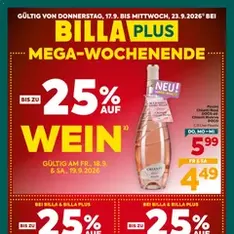 Billa Plus Flugblatt - Prospekt Vorschau gültig ab 17.09.2026