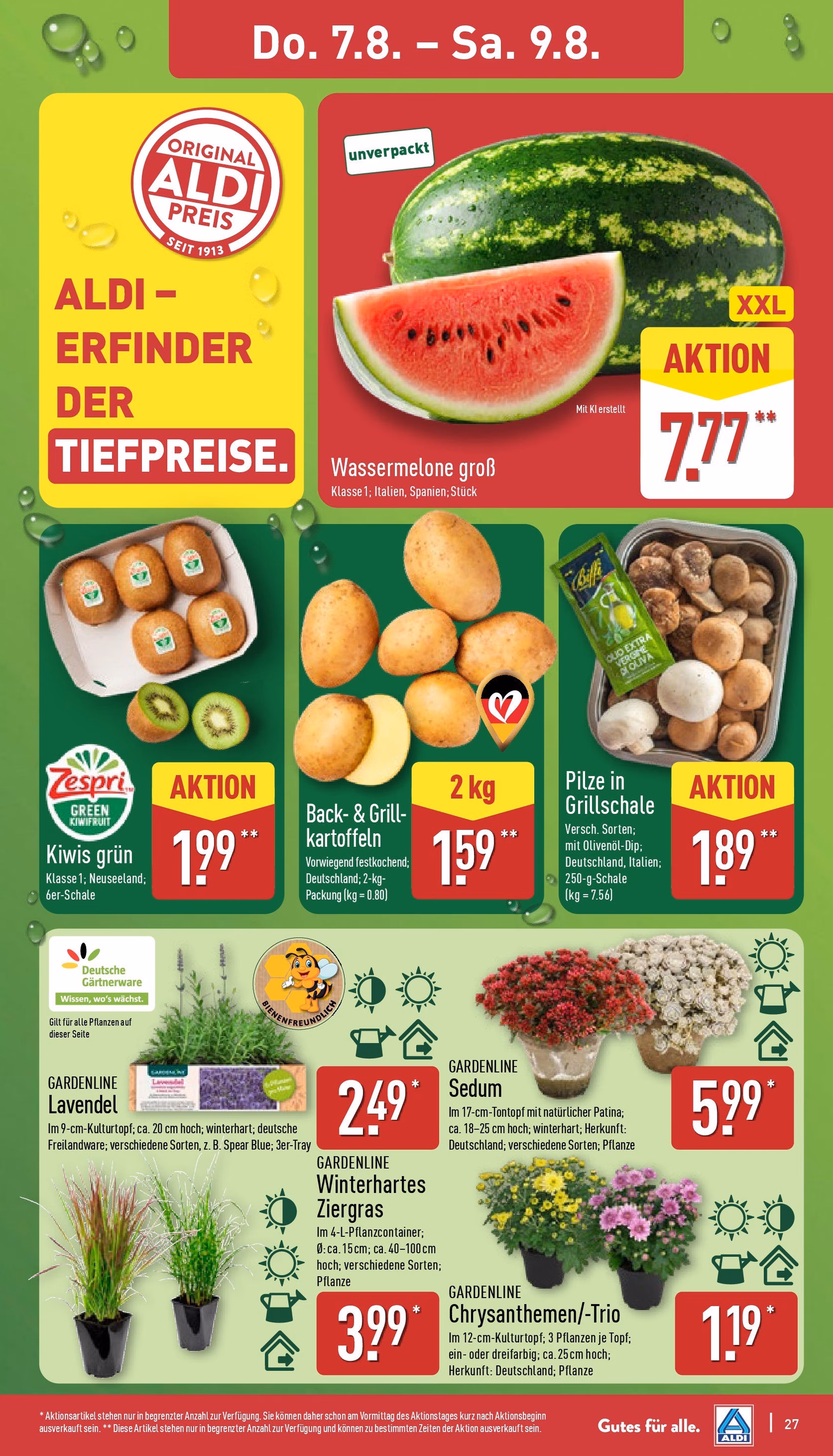Aldi Prospekt - Gültiger Prospekt ab 04.08.2025, Seite 27 von insgesamt 45