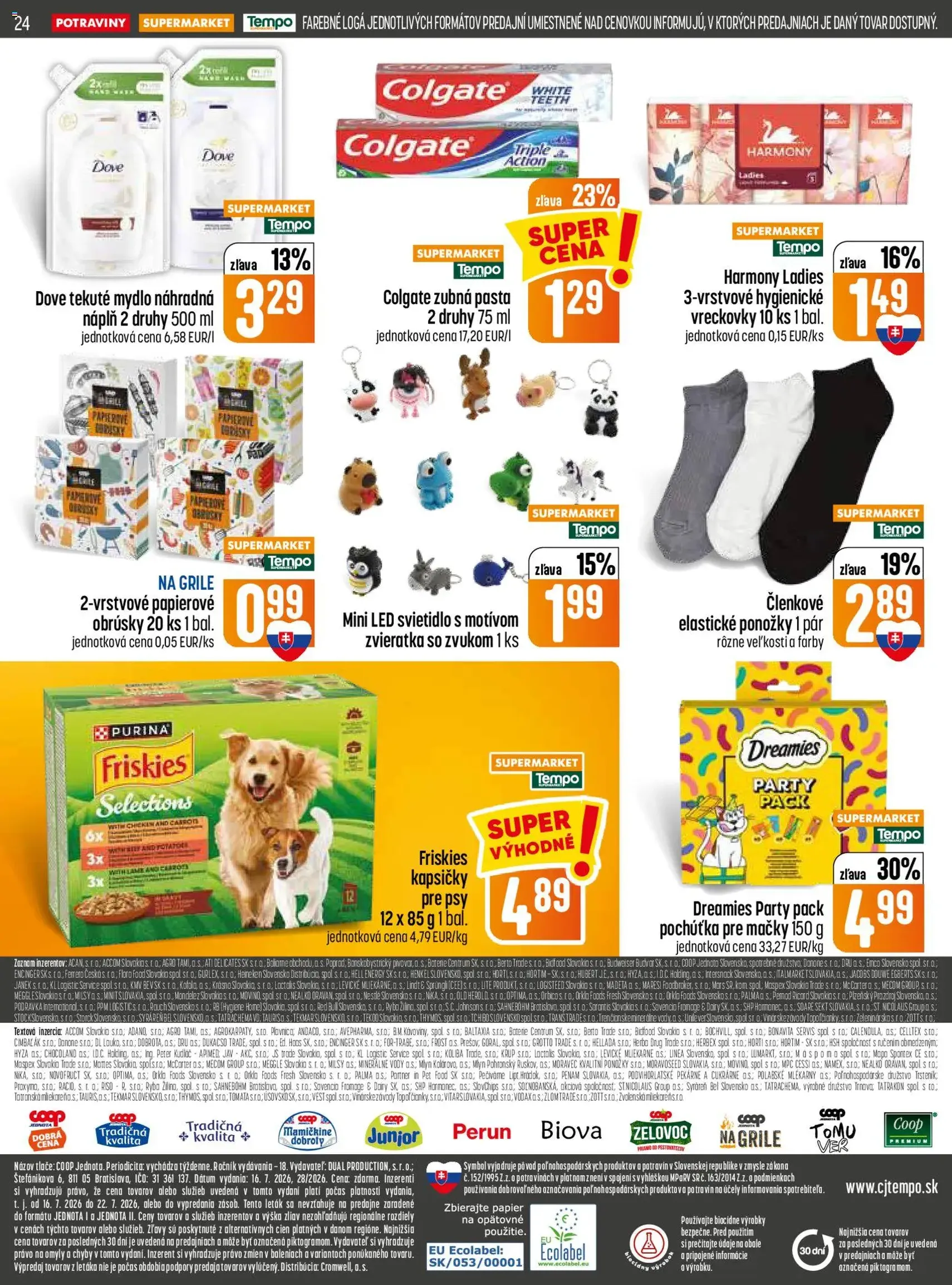 COOP Jednota leták - platný leták od 16.07.2026 strana 24 z 28
