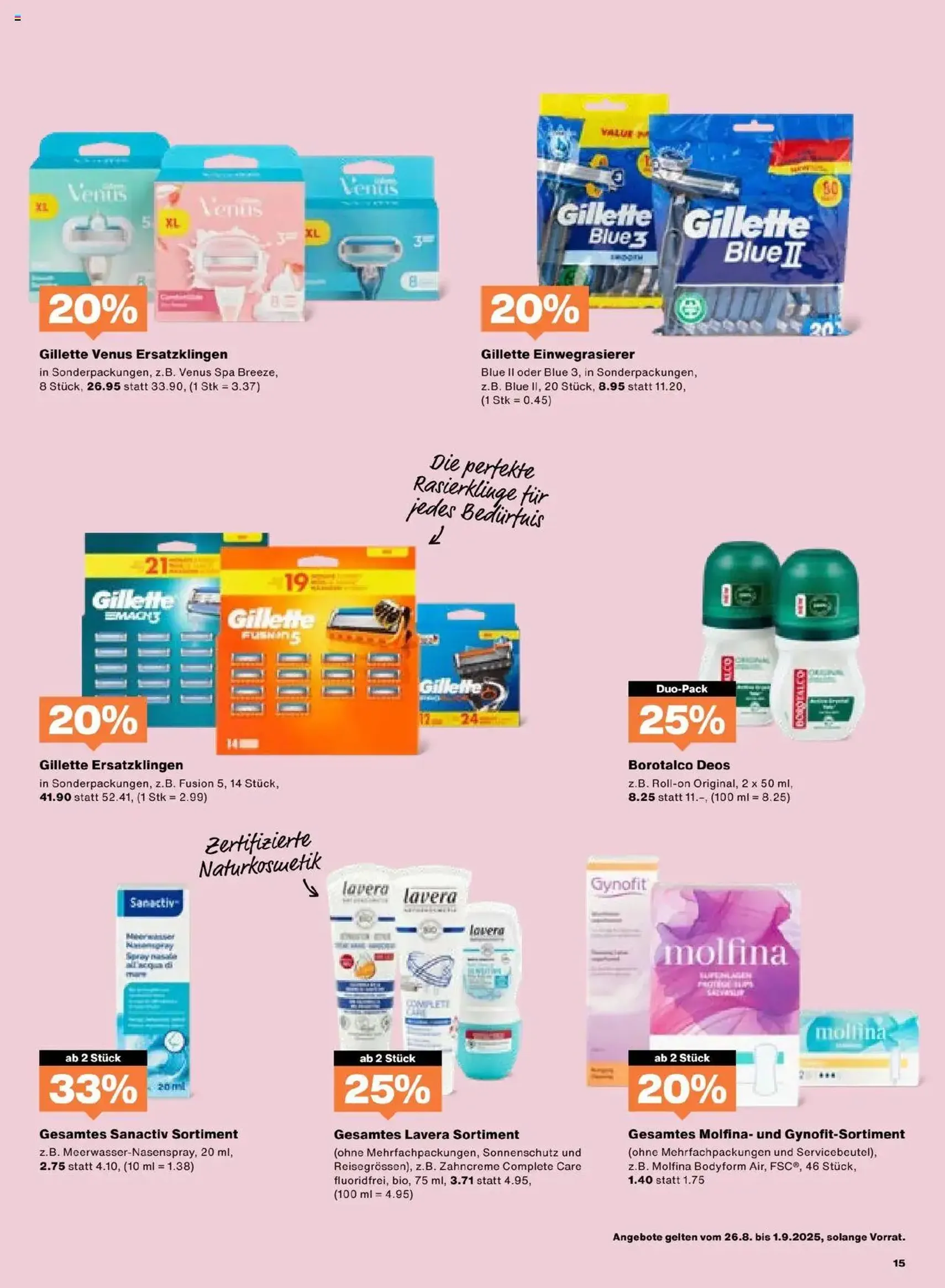 Migros Aktionen - Gültiger Prospekt ab 26.08.2025, Seite 15 von insgesamt 20 Migros Aktionen - Gültiger Prospekt ab 26.08.2025, Seite 15 von insgesamt 20