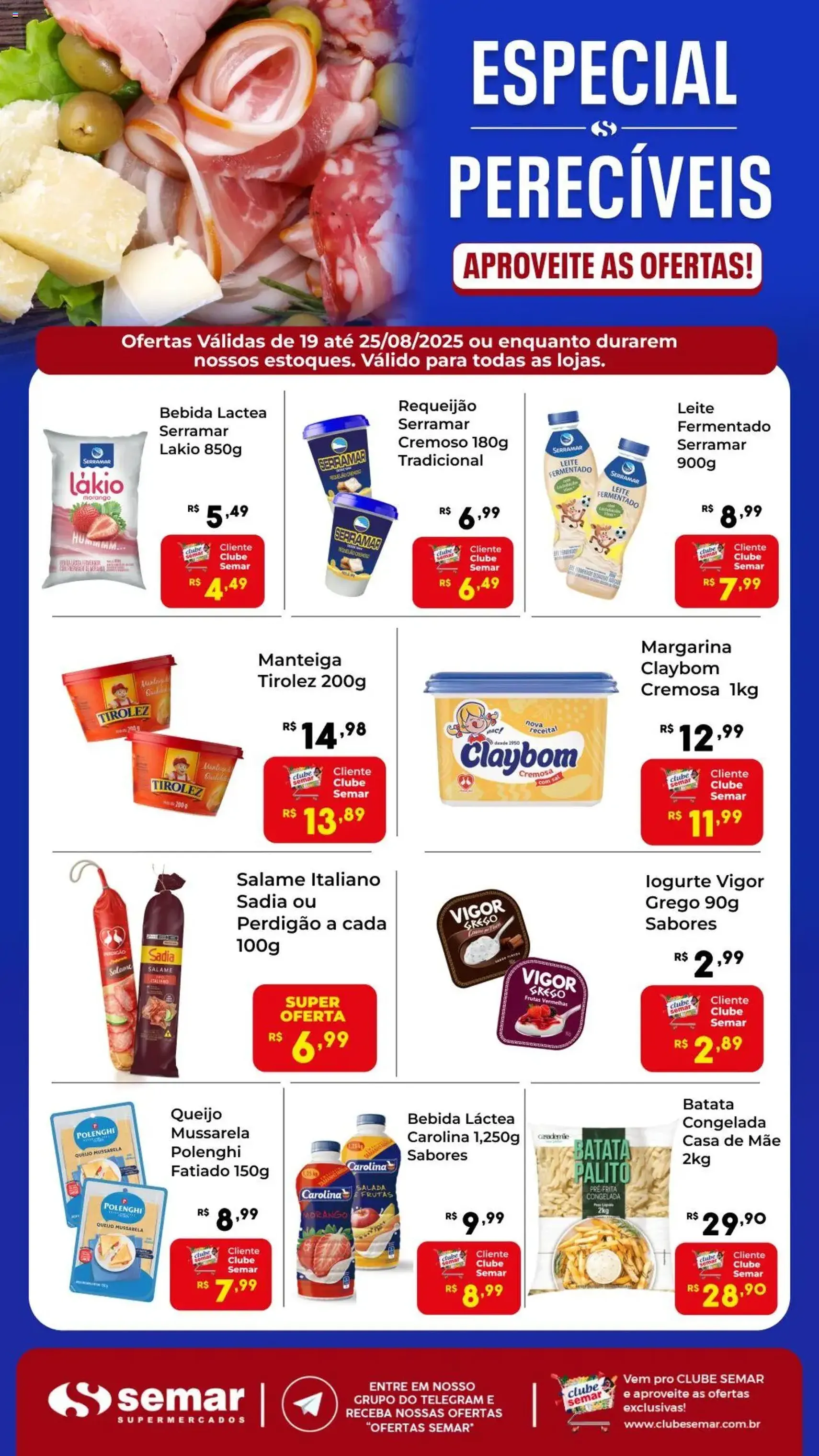 Semar Supermercado - Ofertas Especial Perecíveis - folheto válido a partir de 19/08/2025 página 1 de 1