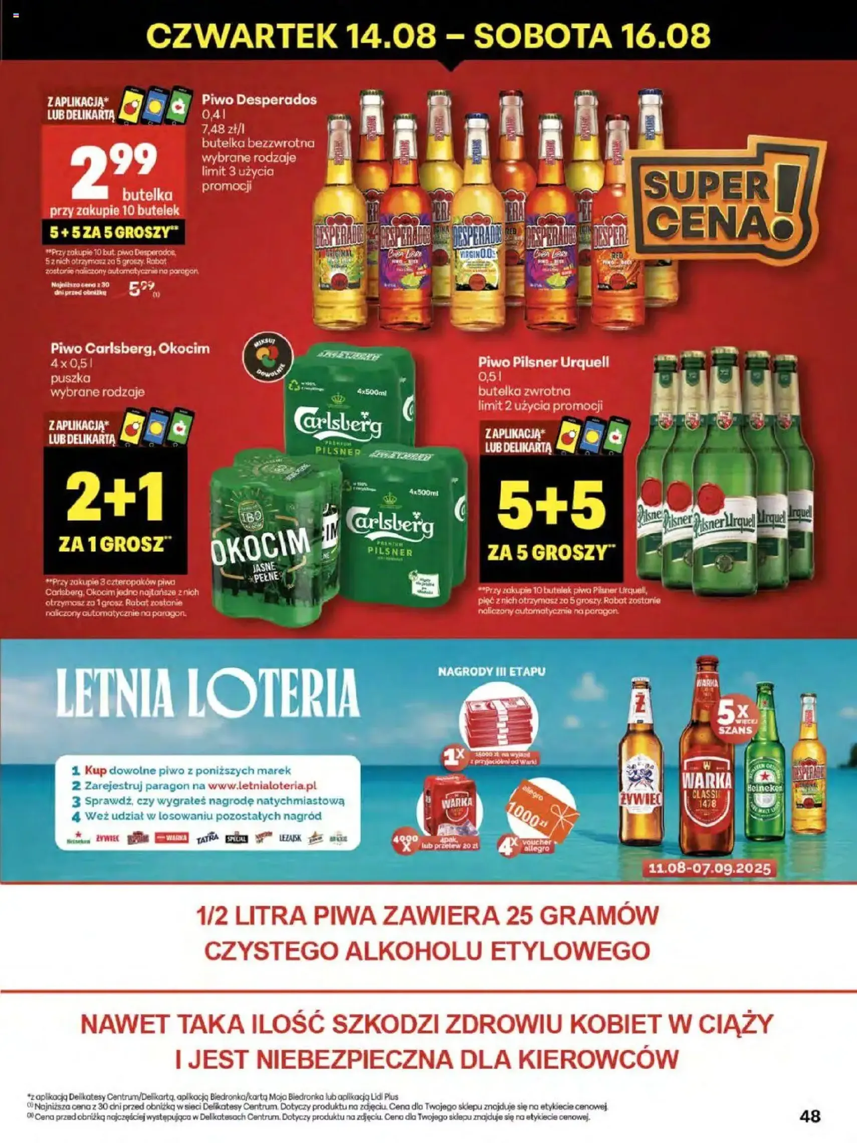 Delikatesy Centrum Gazetka - ważny gazetka od 14.08.2025 strona 48 z 52 Delikatesy Centrum Gazetka - ważny gazetka od 14.08.2025 strona 48 z 52