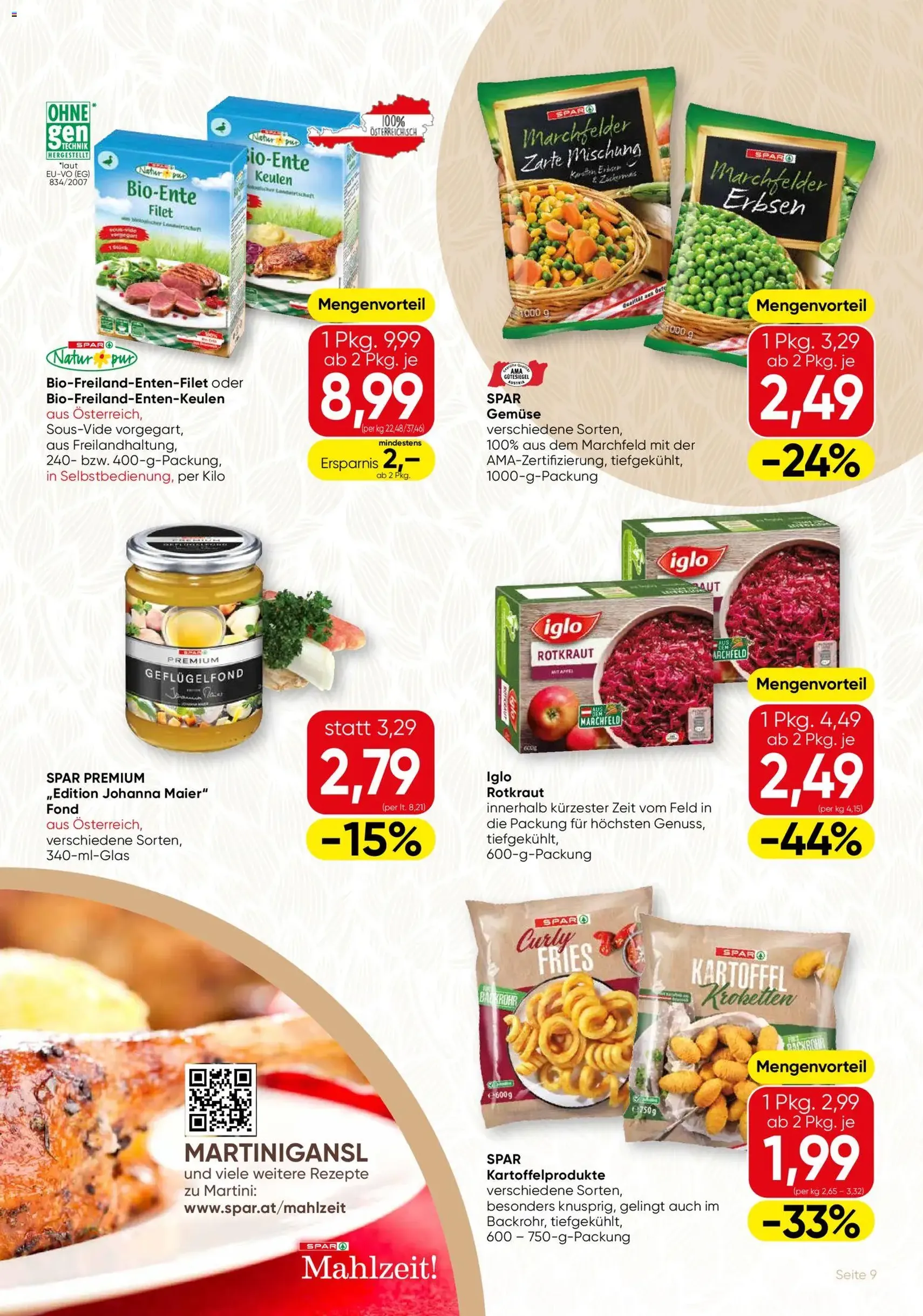 SPAR Gourmet Flugblatt - Gültiger Prospekt ab 06.11.2025, Seite 9 von insgesamt 12