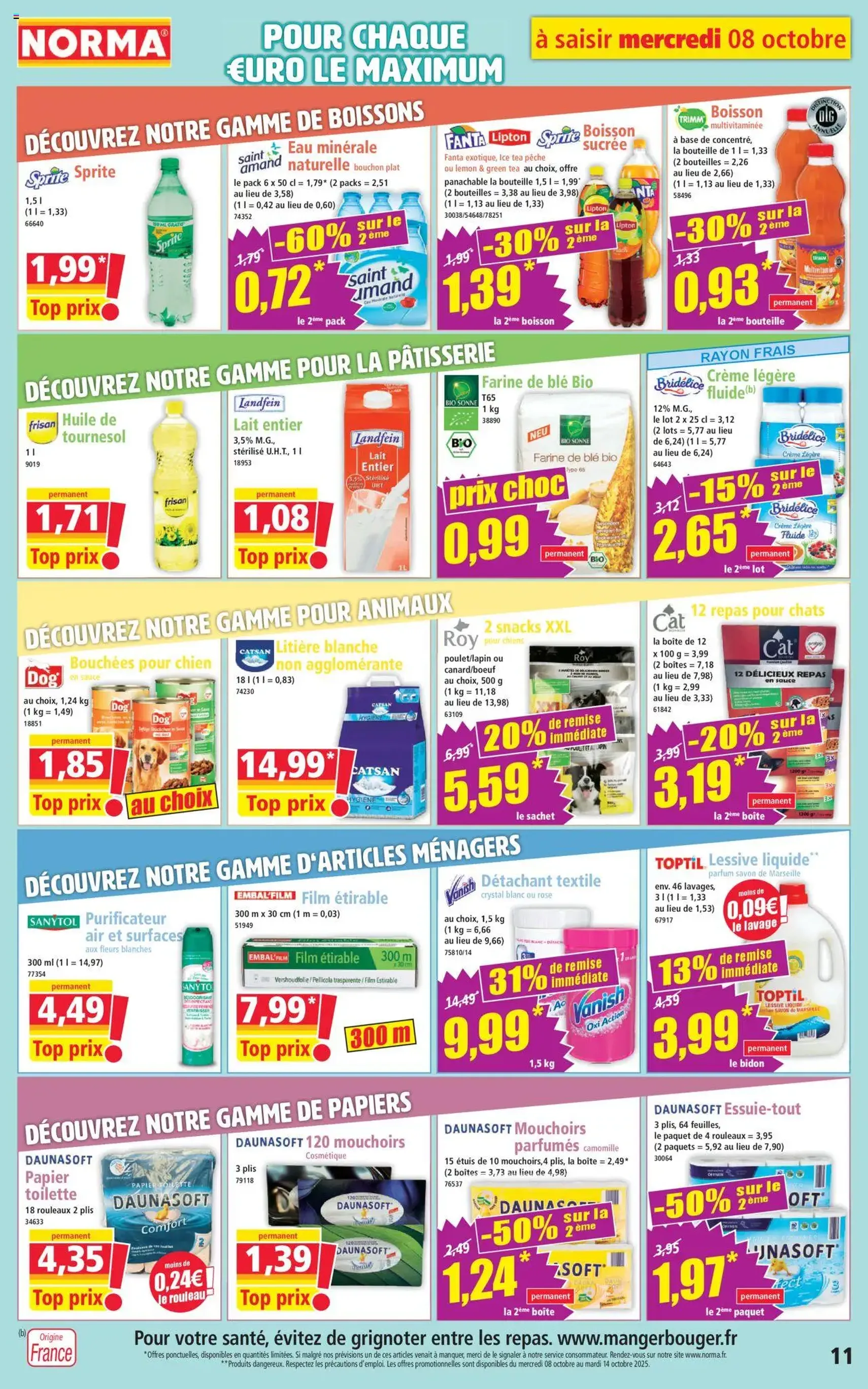 Norma catalogue - brochure valable à partir du 08/10/2025, page 11 sur 14
