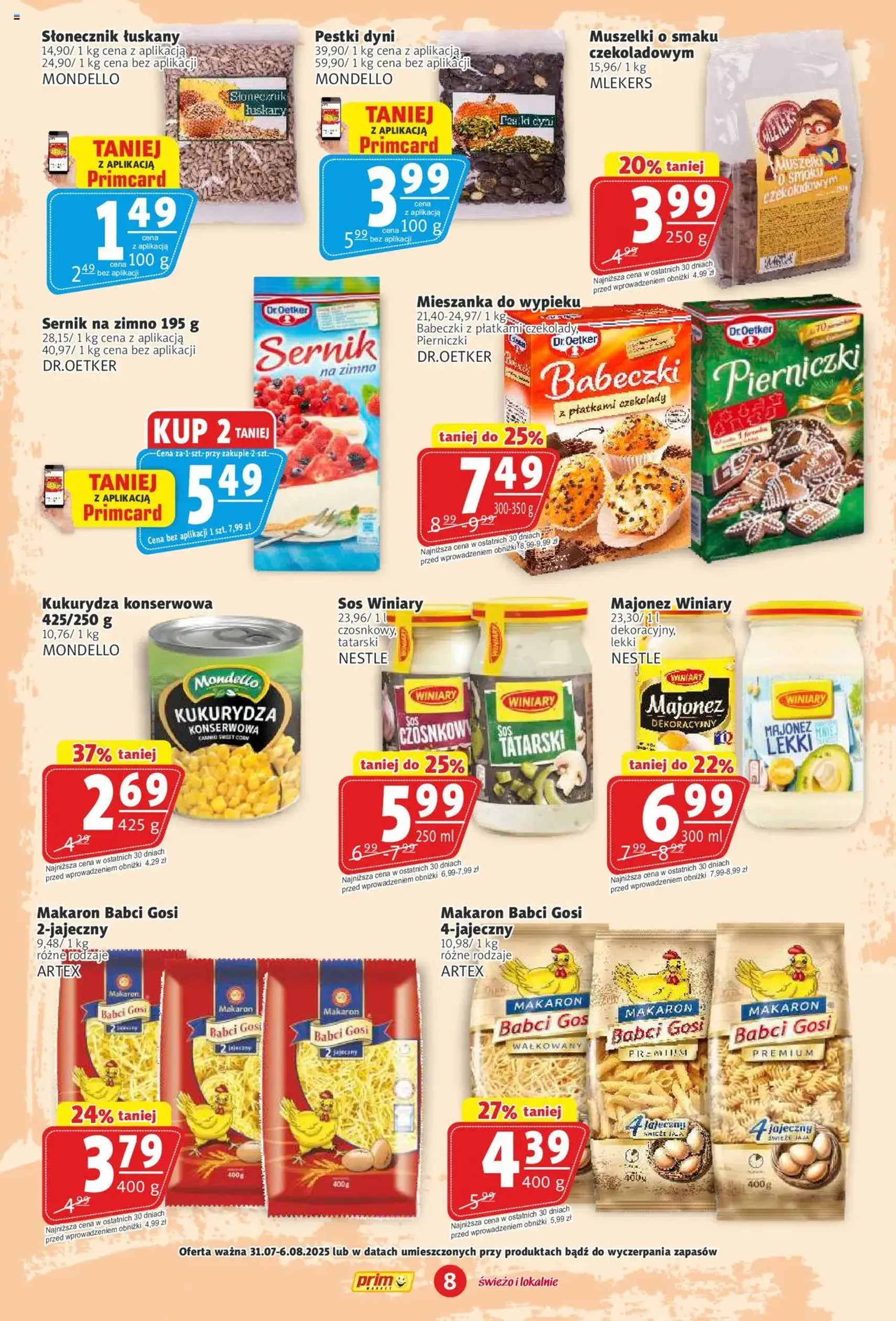 Prim Market Gazetka - ważny gazetka od 31.07.2025 strona 8 z 16 Prim Market Gazetka - ważny gazetka od 31.07.2025 strona 8 z 16