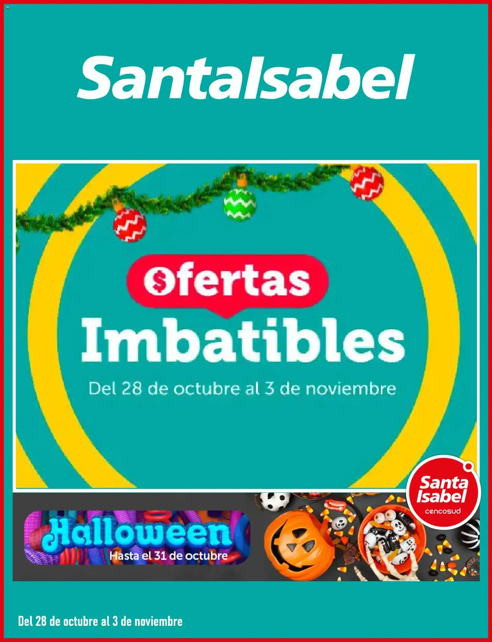Santa Isabel ofertas - folleto válido desde 28.10.2025 página 1 de 5