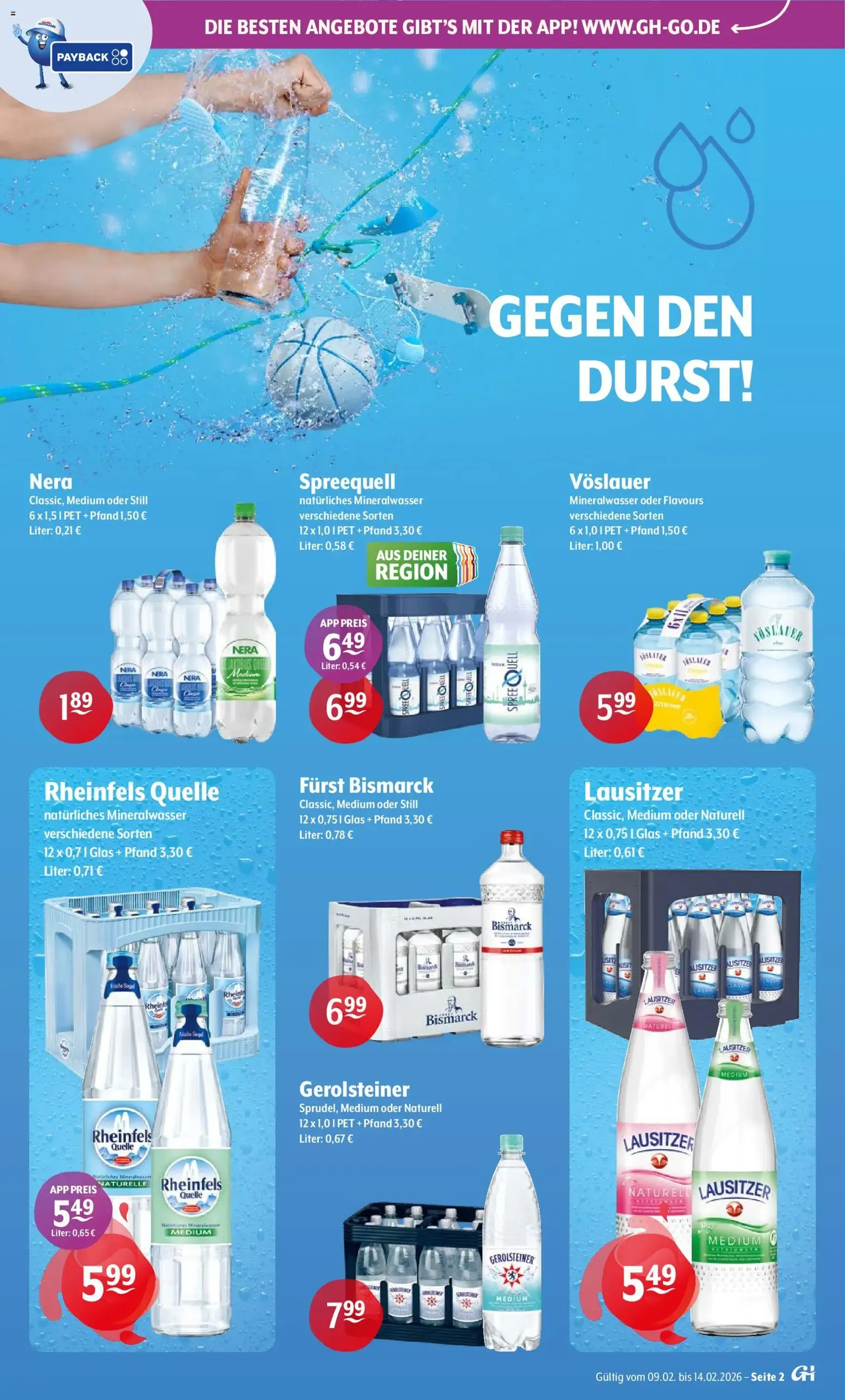 Trink und Spare Prospekt - Gültiger Prospekt ab 09.02.2026, Seite 2 von insgesamt 12